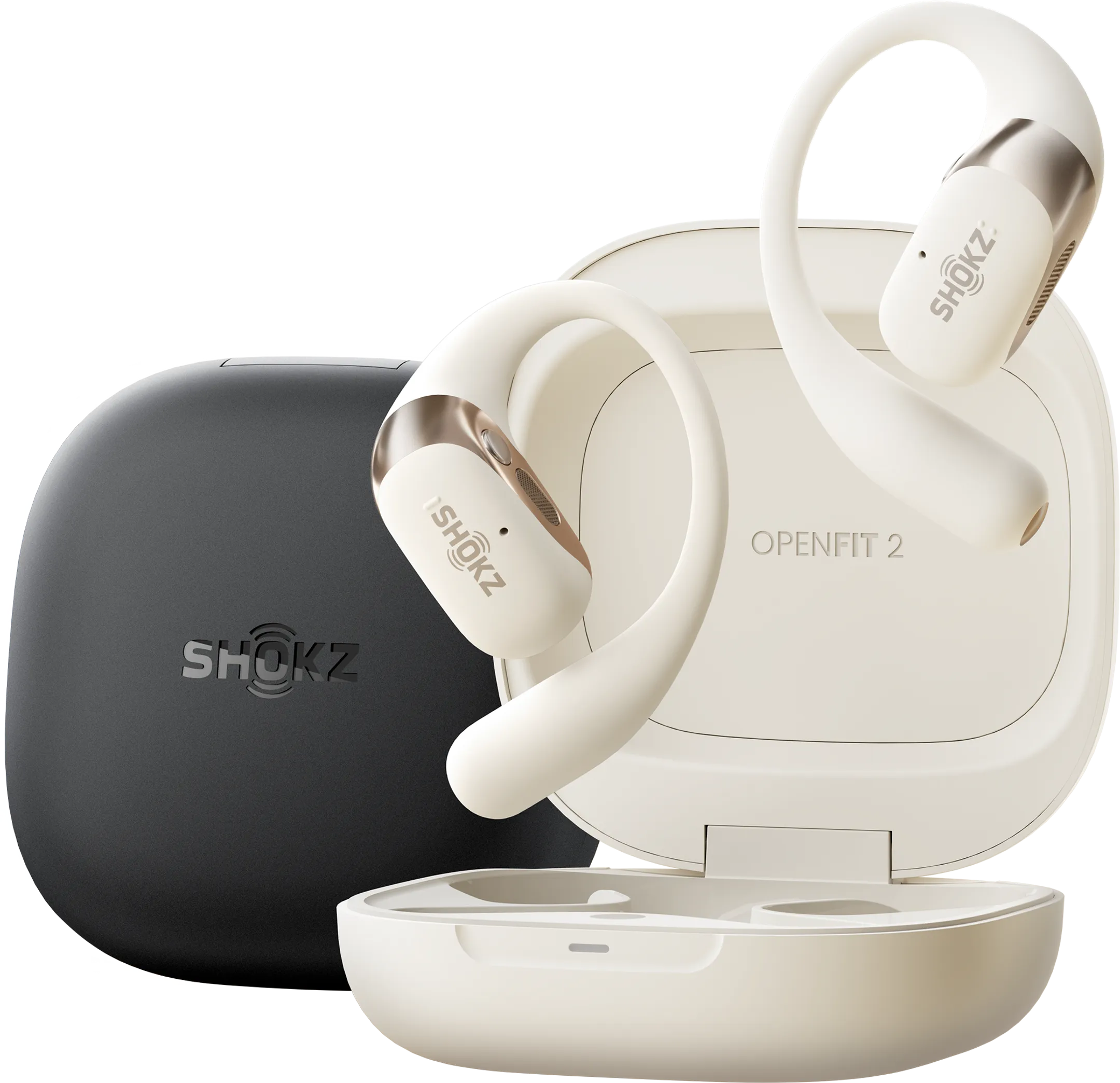Shokz OpenFit 2 oortjes - Beige image