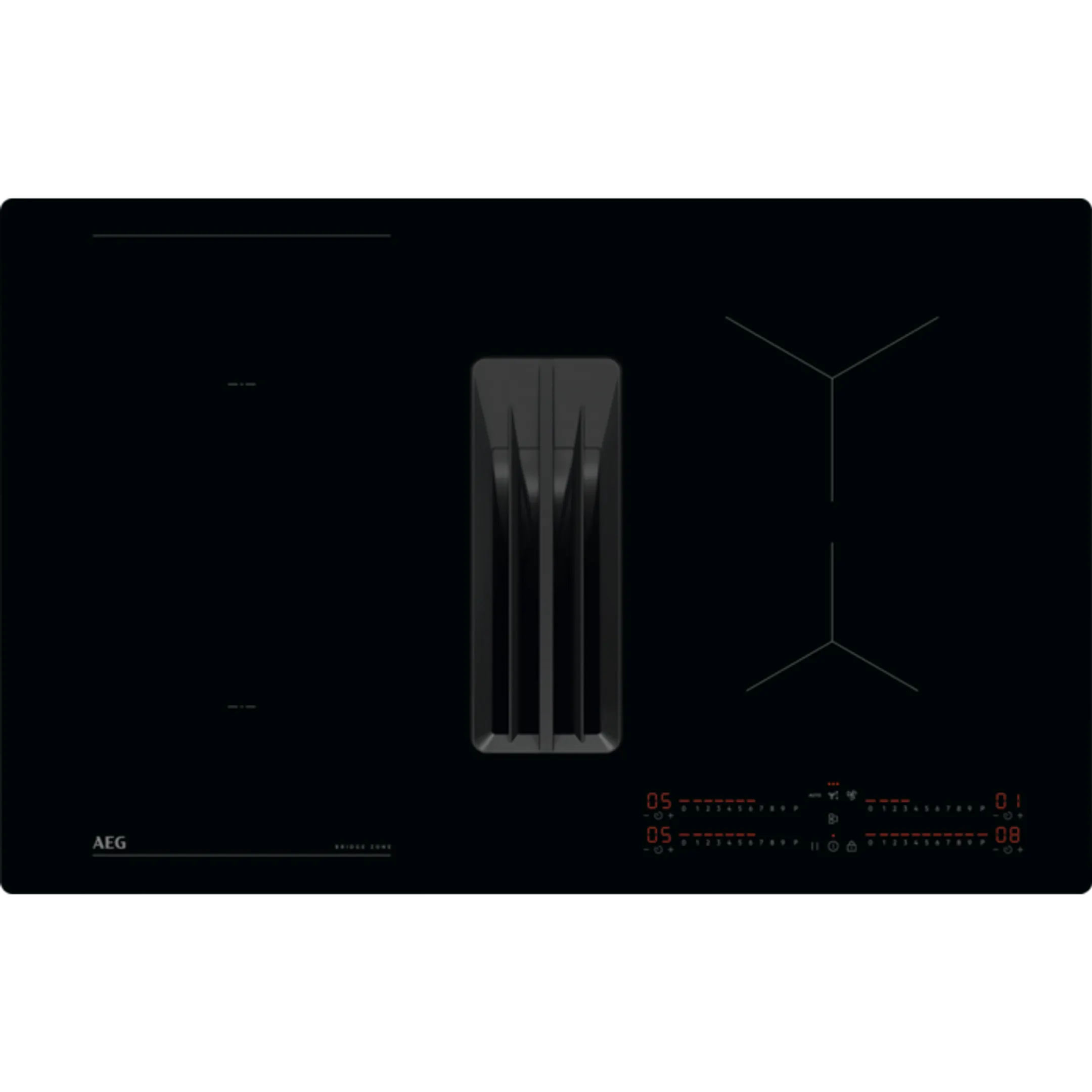 AEG Kookplaat met dampkap NCH84B03CB image