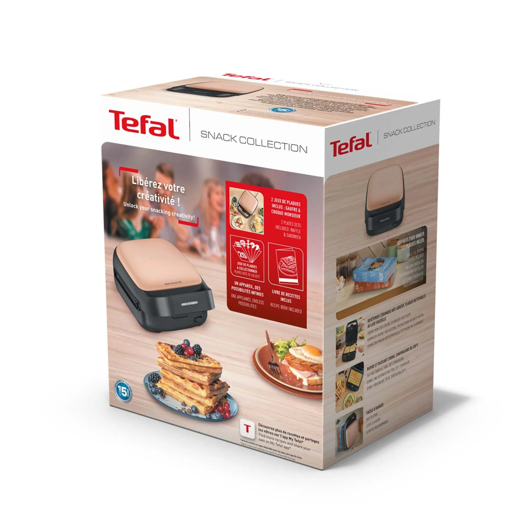 Tefal Gaufrier Snack Collection SW863JF0 image