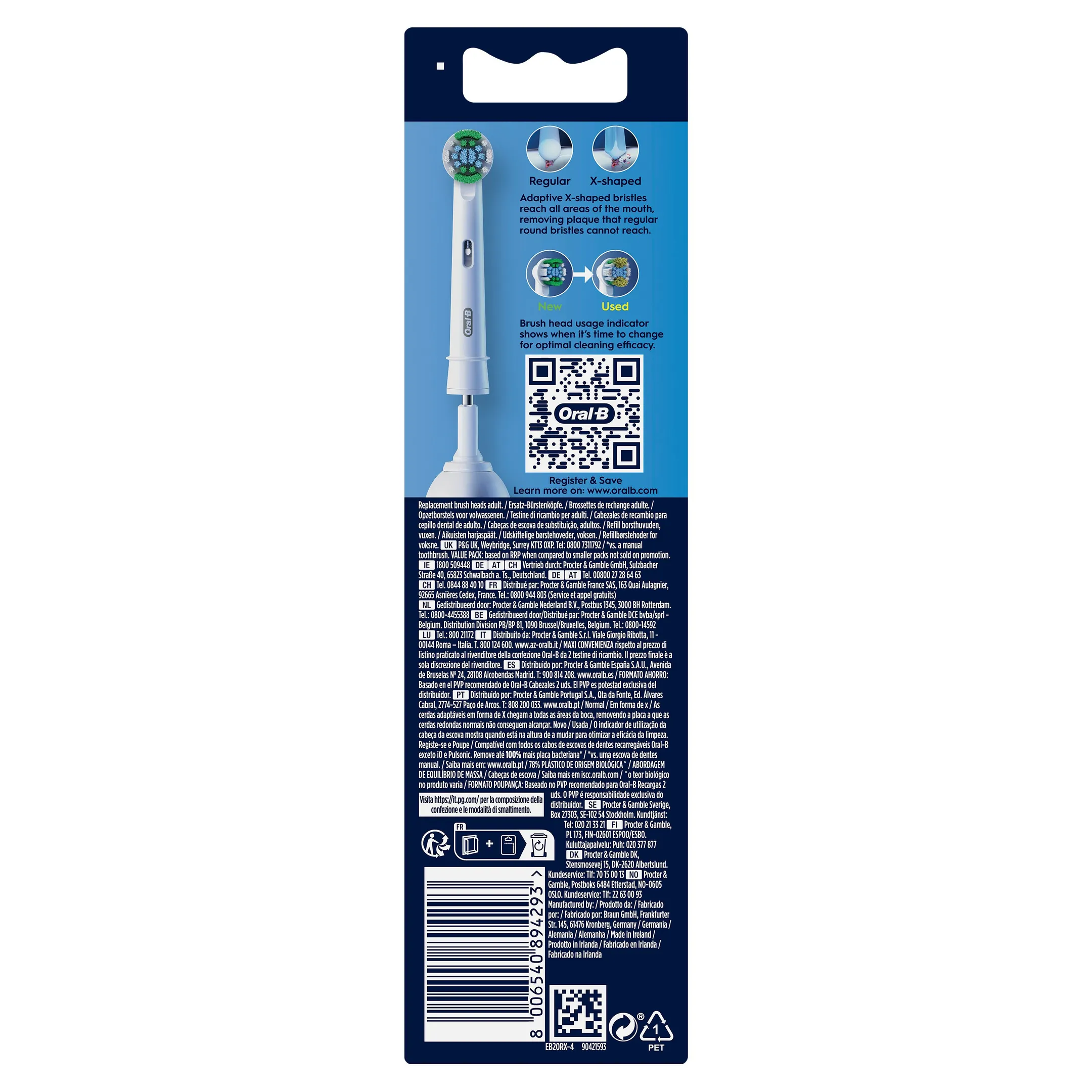 Brossettes ORAL-B PrecisionClean XF - 4pcs