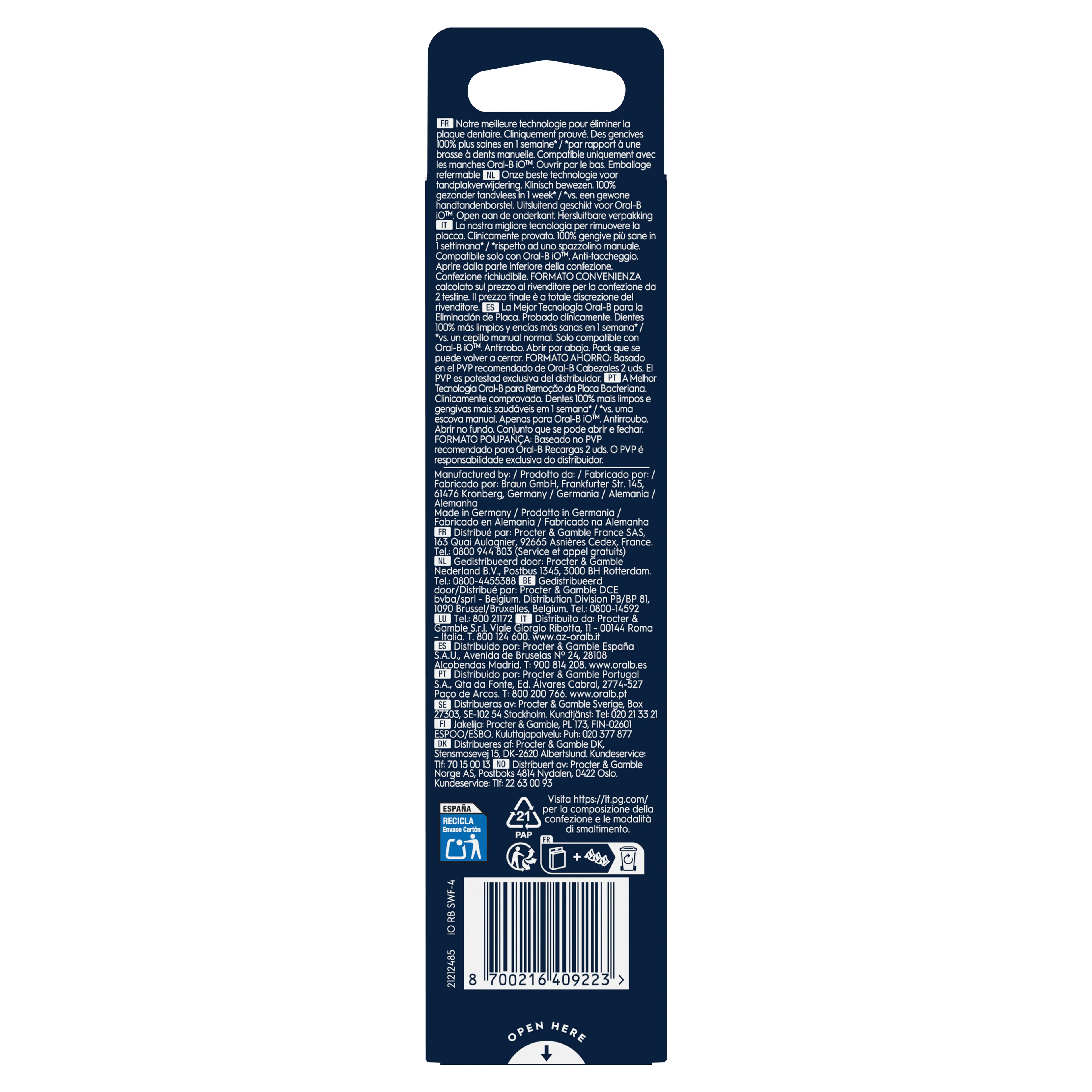 Oral-B Brossettes ORAL-B  IO GENTLE CARE blanc 4CT image