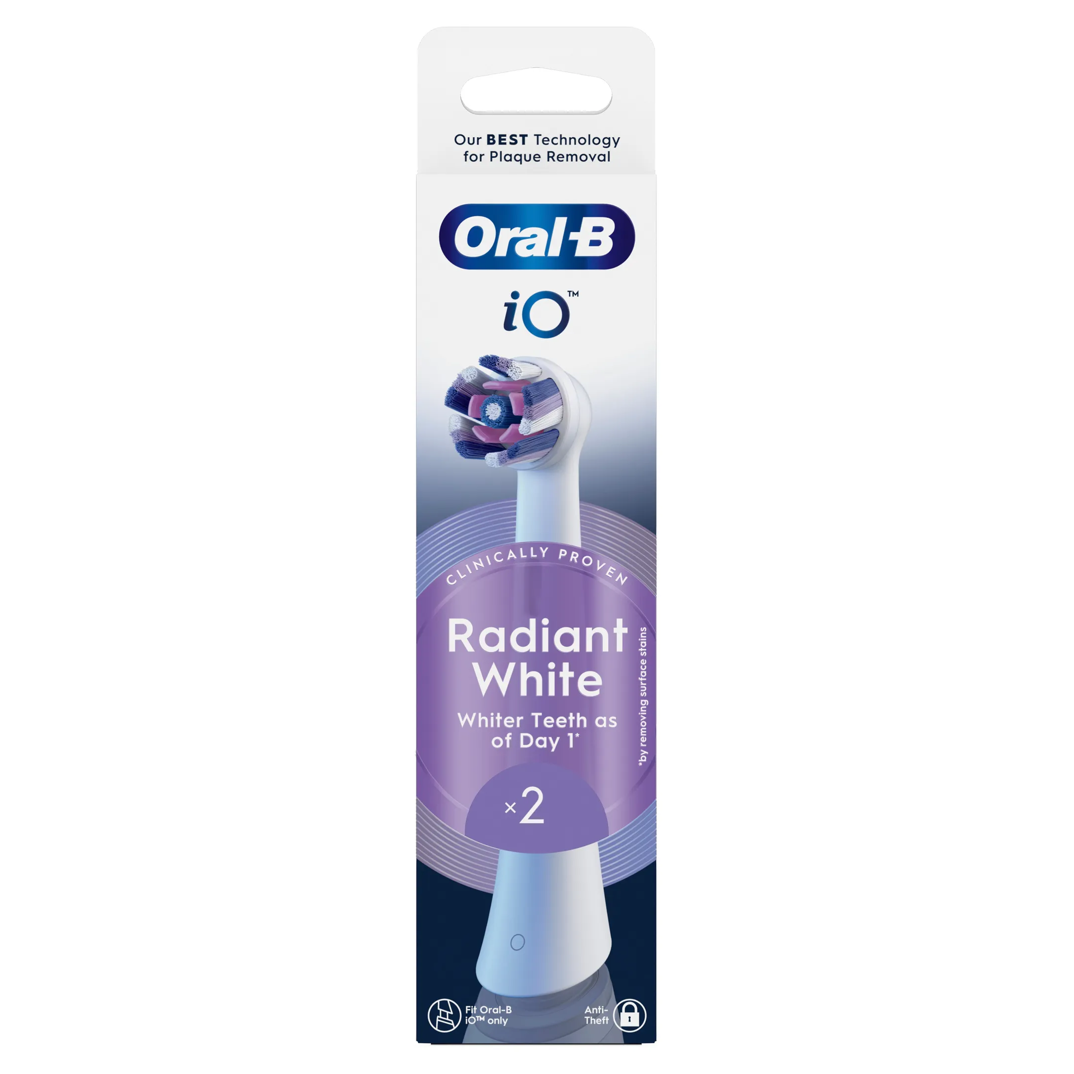 Oral-B Brossettes ORAL-B IO RADIANT blanc 2CT image