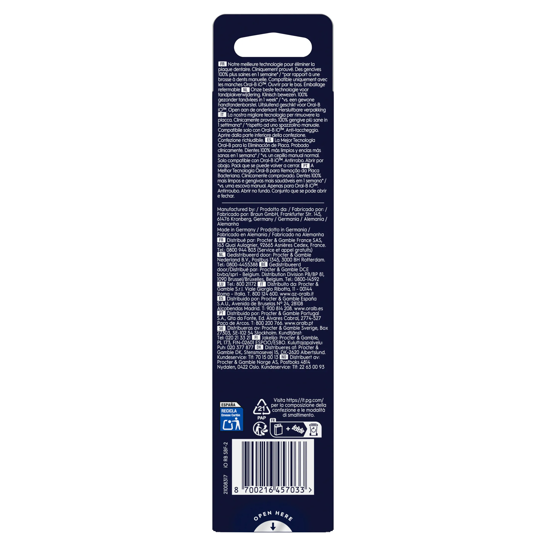 Oral-B Opzetborstel ORAL-B IO Gentle clean zwart 2CT image