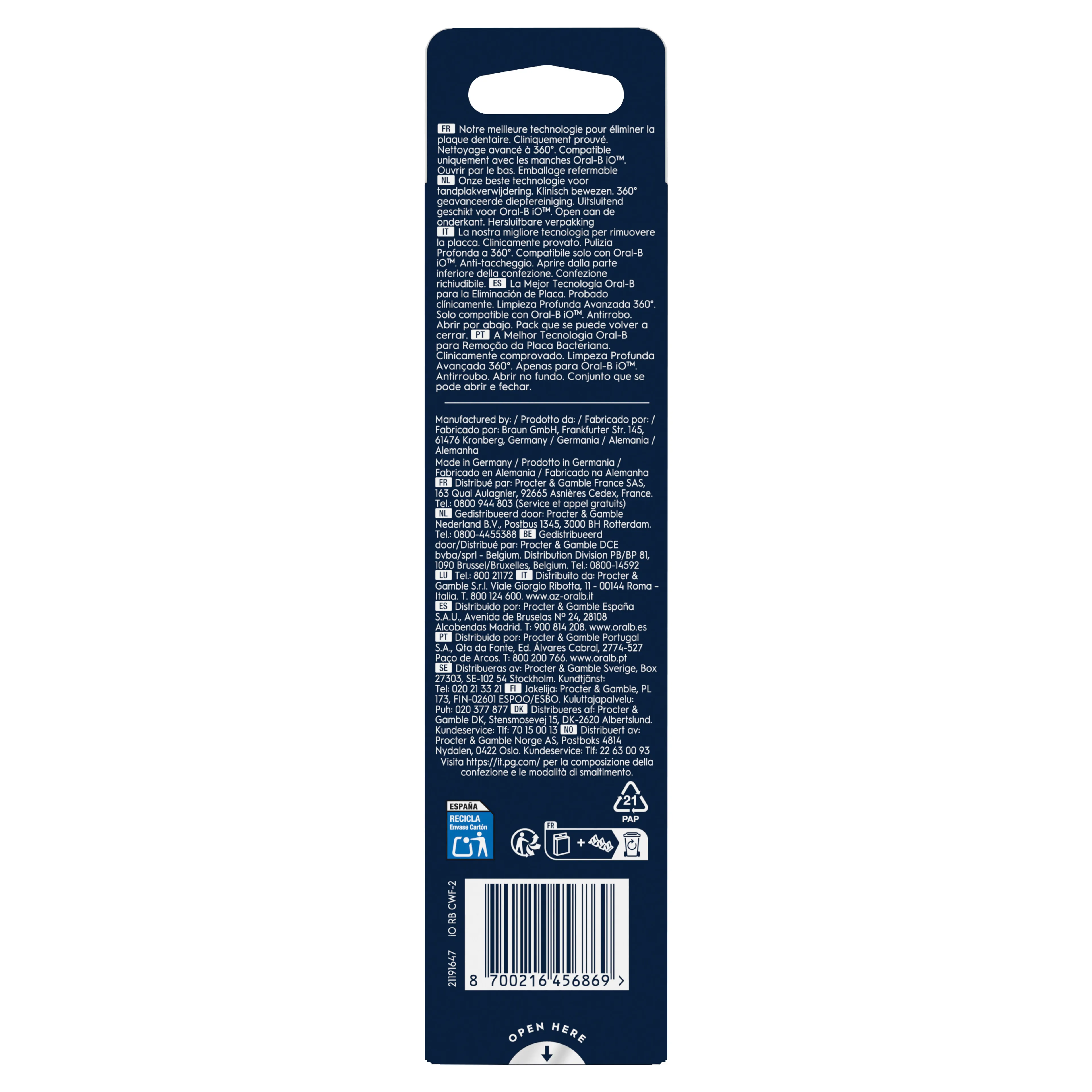 Oral-B Opzetborstel ORAL-B IO Ultimate clean wit 2CT image