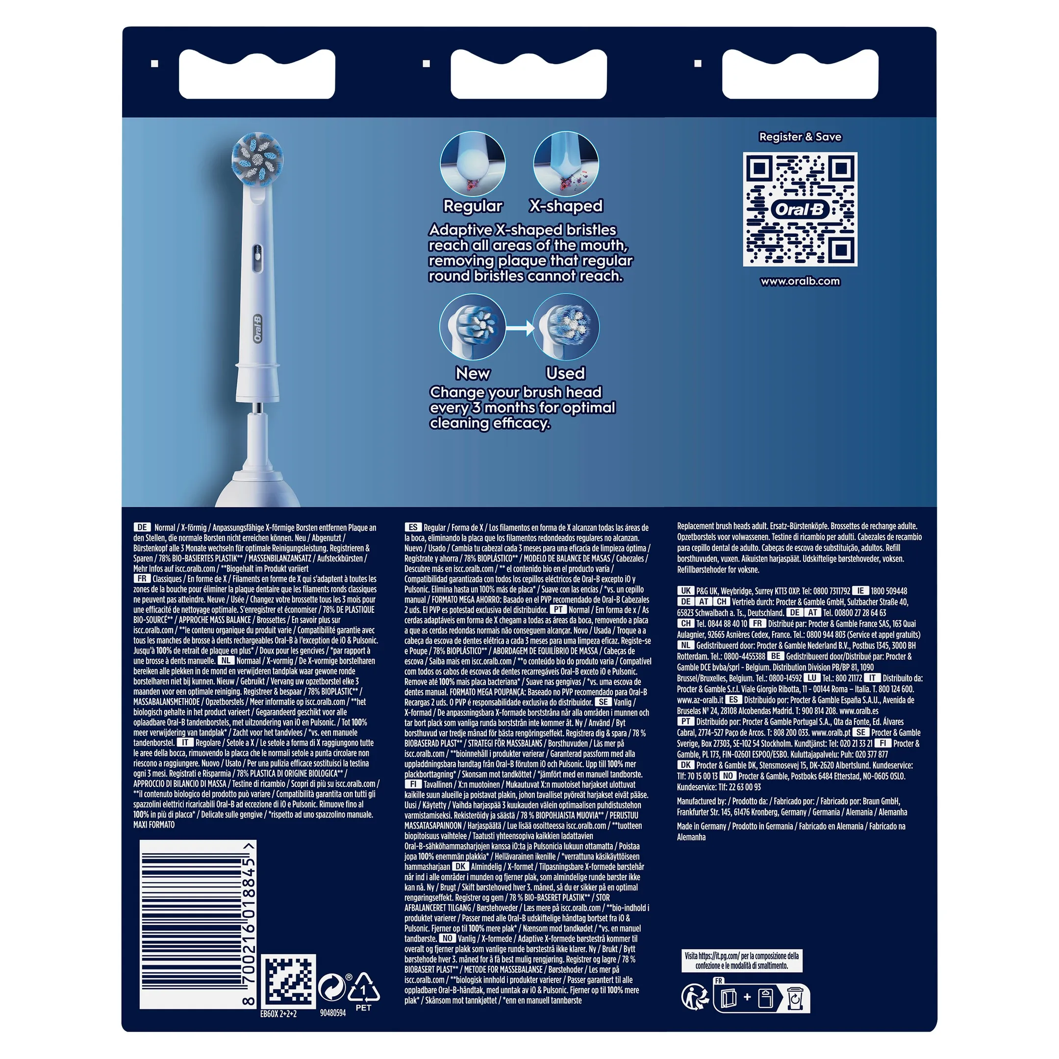 Oral-B Opzetborstels Sensitive 2+2+2st image