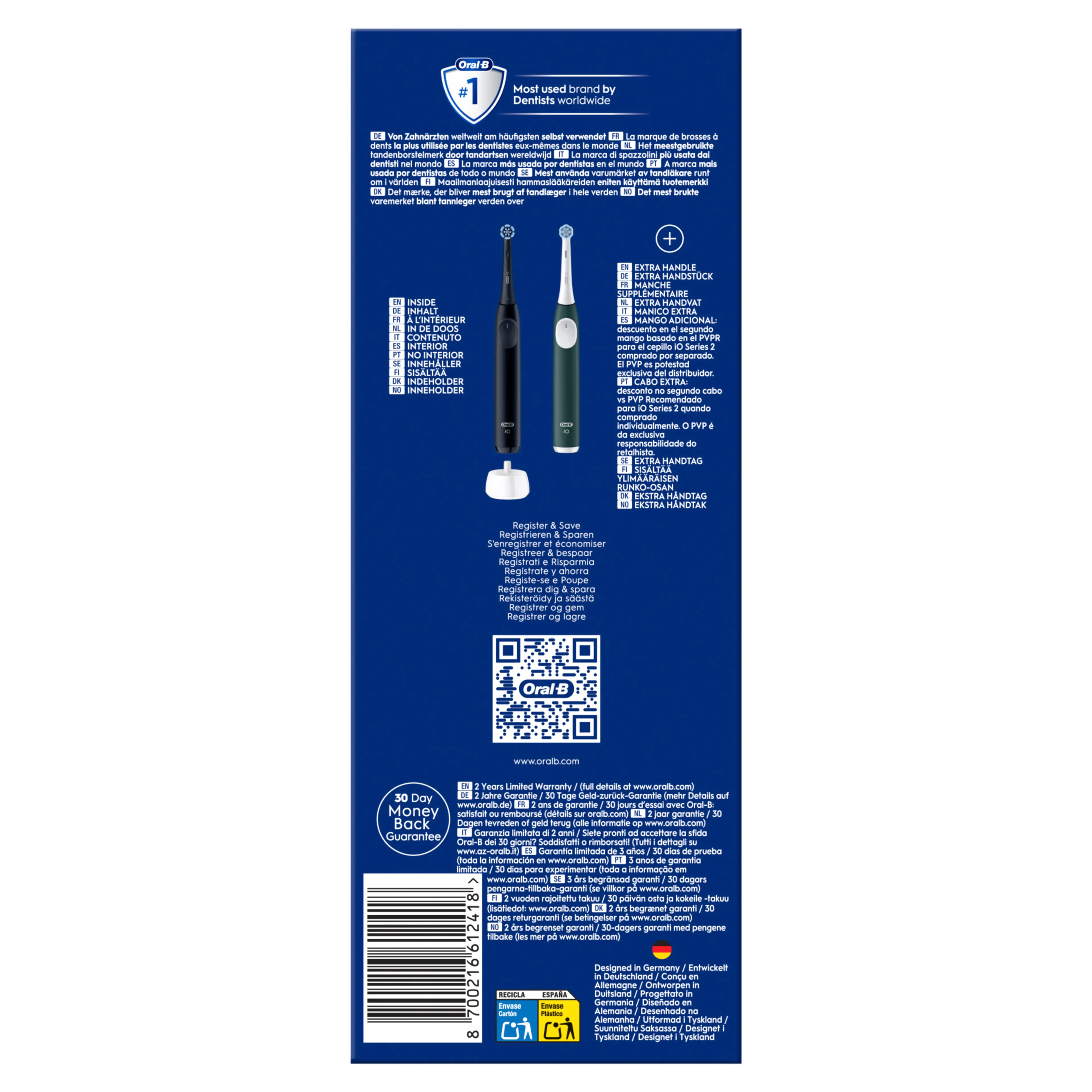 Oral-B Brosse à dents électrique  iO2 Duo noir/vert image