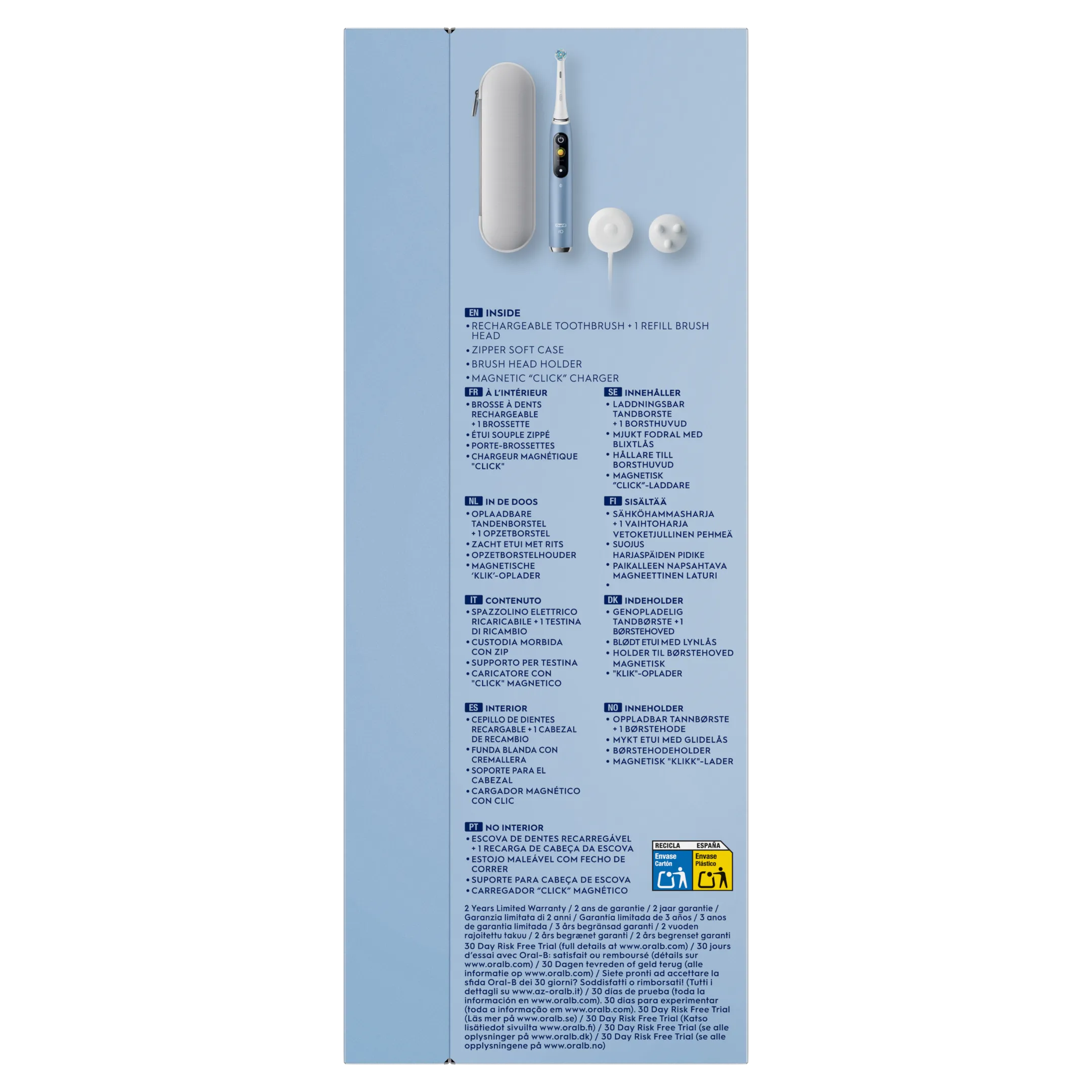 Oral-B Brosse à dents électrique iO Metalic bleu + étui de voyage image