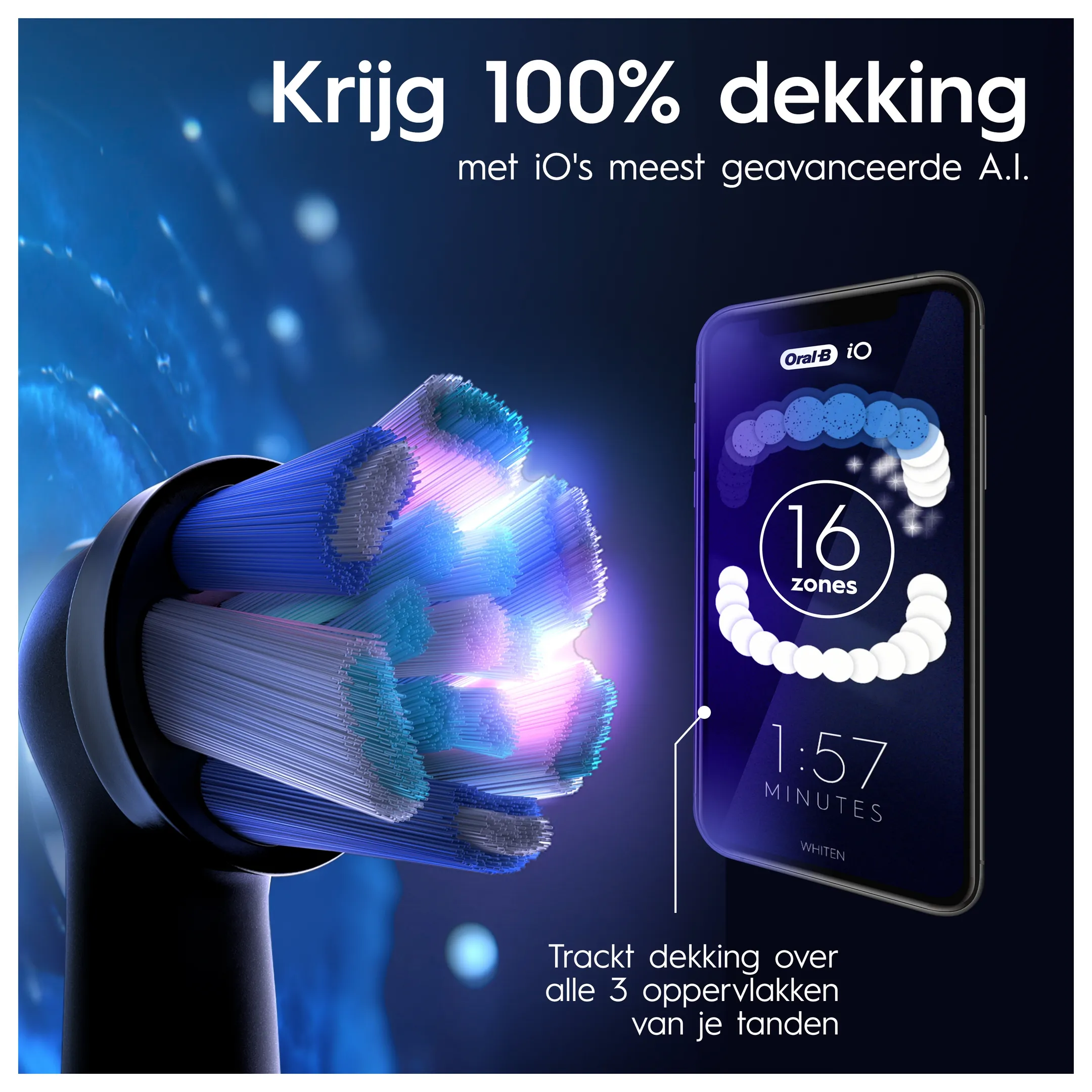 Oral-B Elektrische tandenborstel iO Metalic blauw + reisetui image