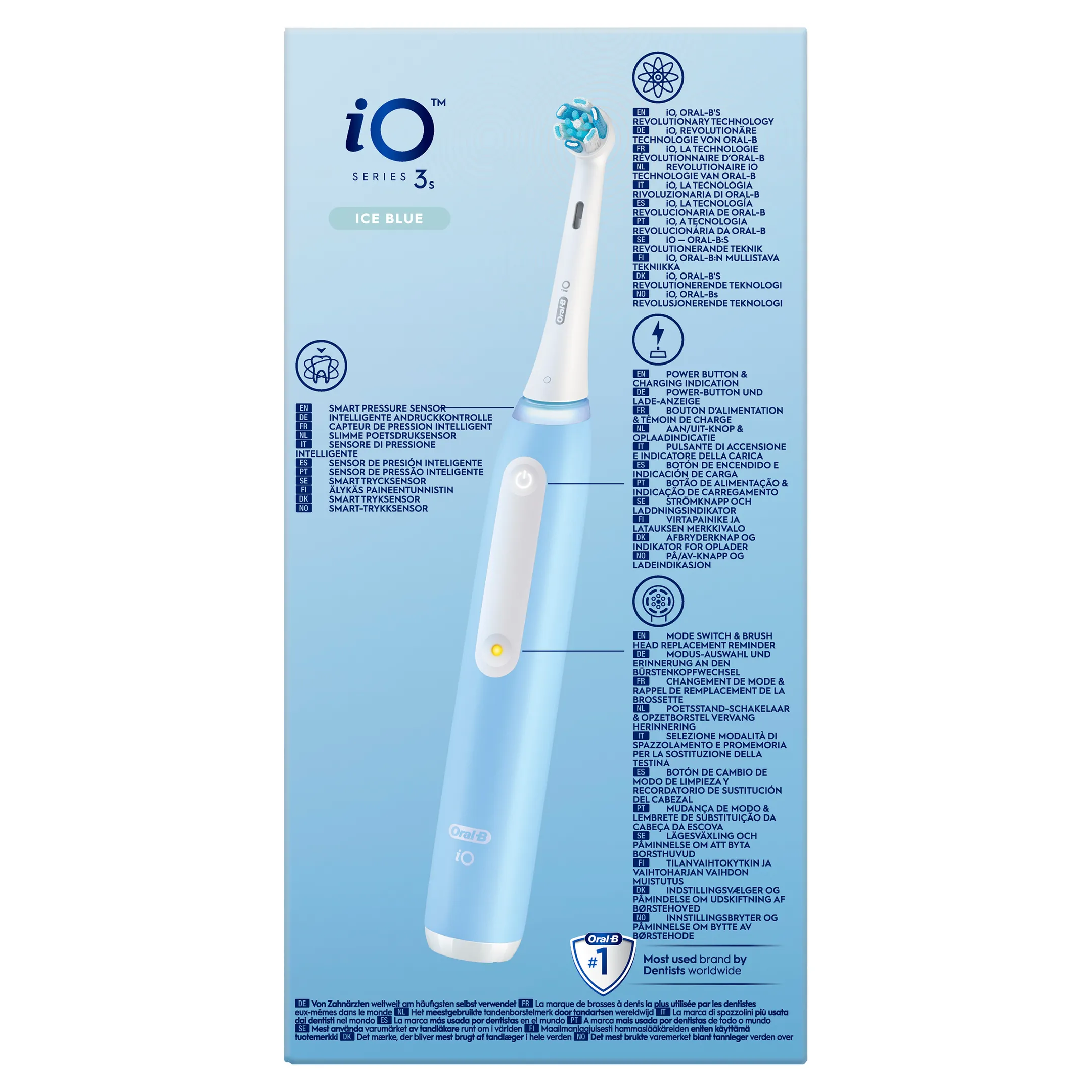 Oral-B Brosse à dents électrique  iO3 bleu + pouch édition speciale image