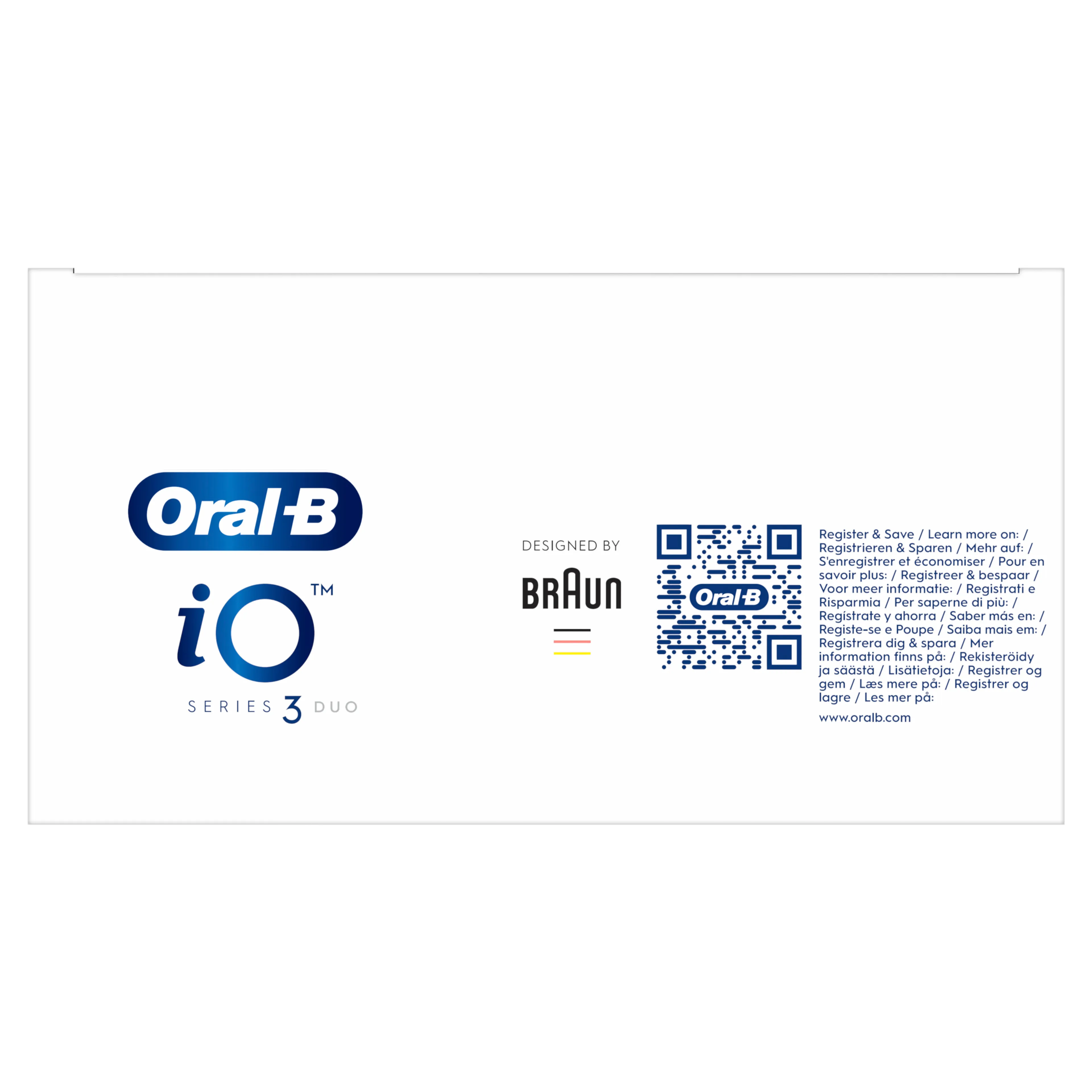 Oral-B Elektrische tandenborstel iO3 Duo Matt Zwart/Ice Blauw + Reisetui image