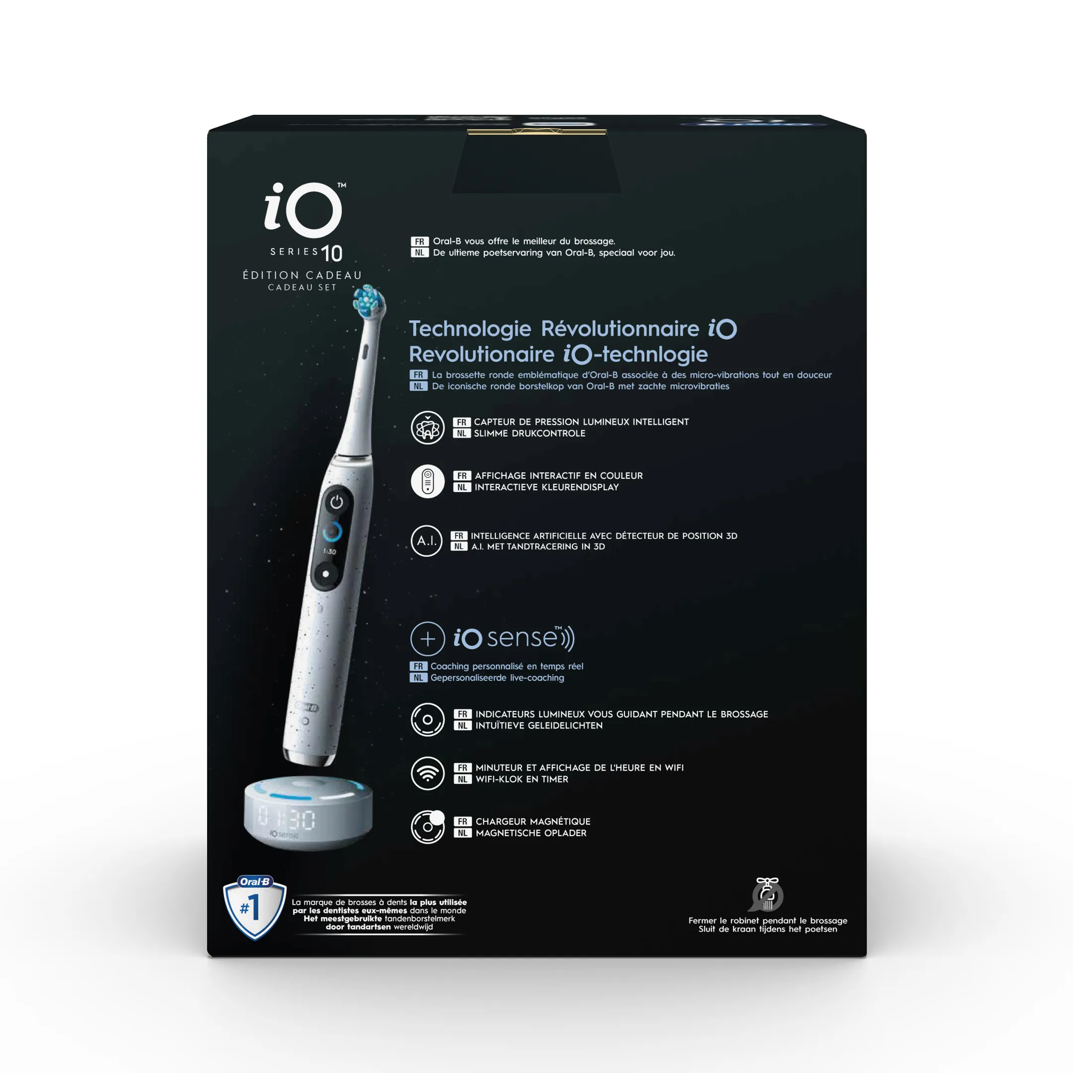 Oral-B Brosse à dents électrique iO10 blanc + Soft Pouch image