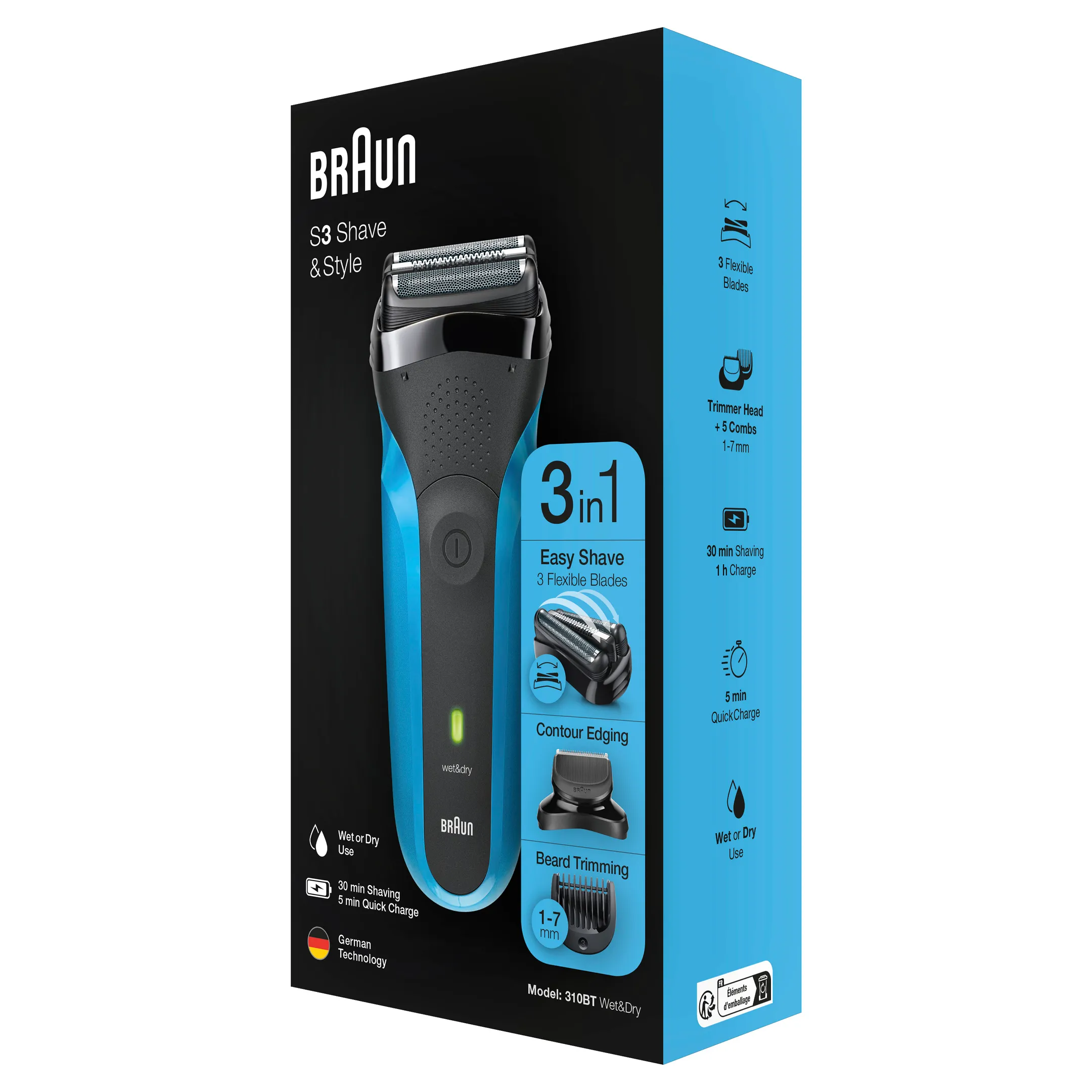 Braun Rasoir Series 3 310BT image