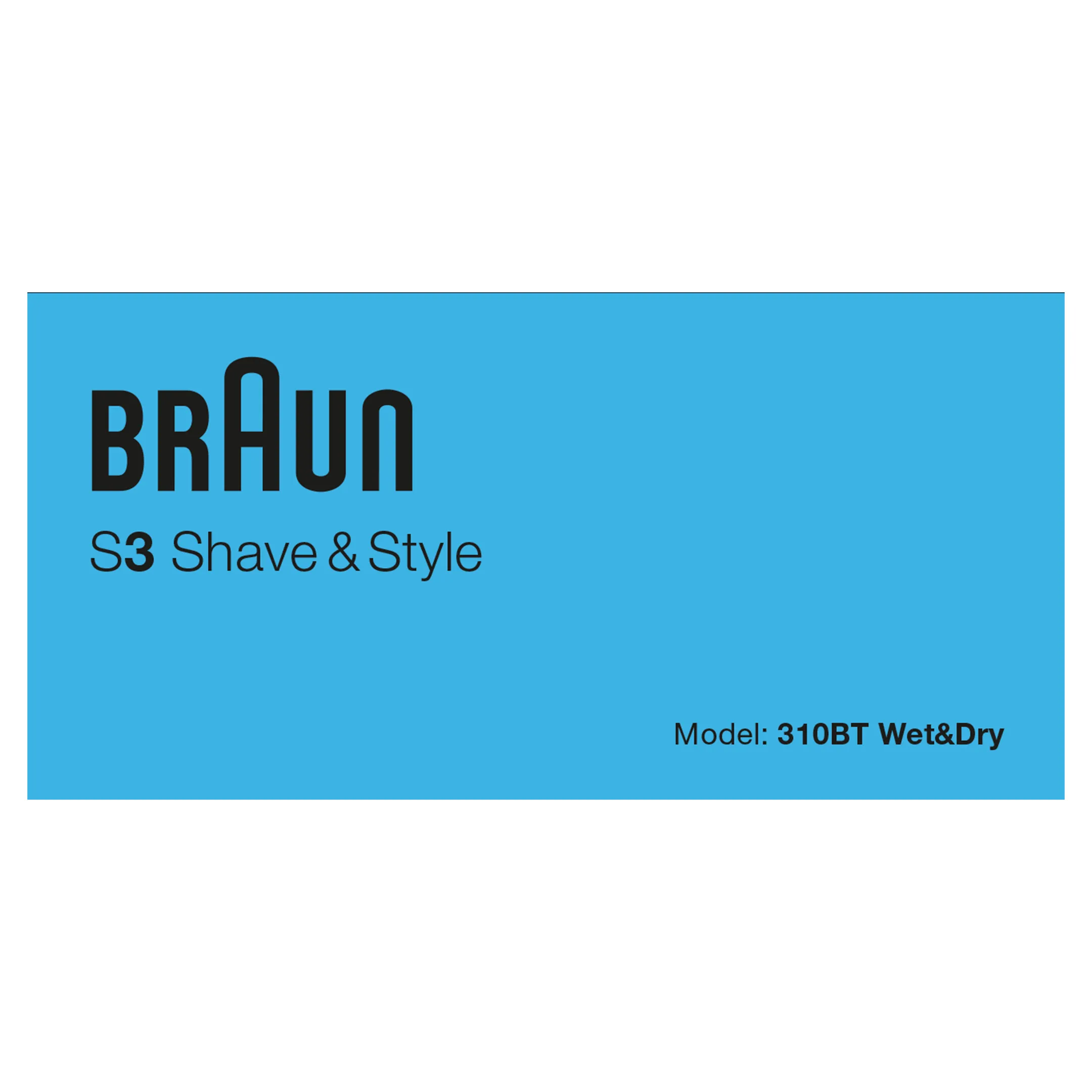 Braun Rasoir Series 3 310BT image