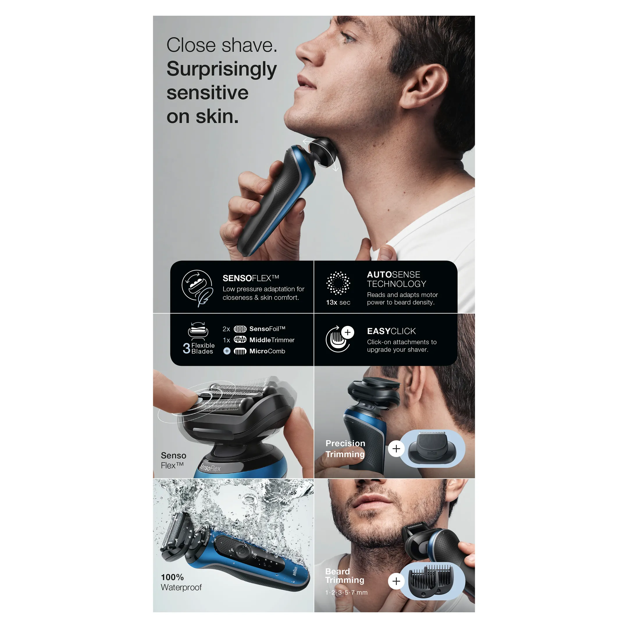 Braun Scheerapparaat Wet & Dry Series 6 60-B1500s image