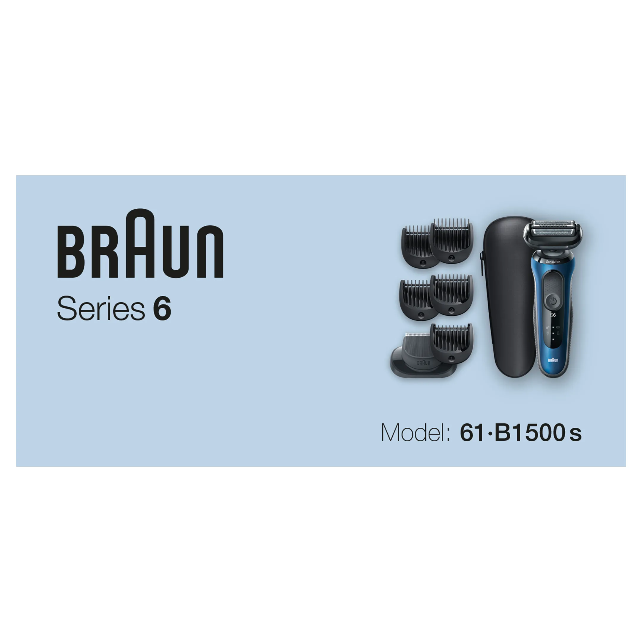 Braun Scheerapparaat Wet & Dry Series 6 60-B1500s image