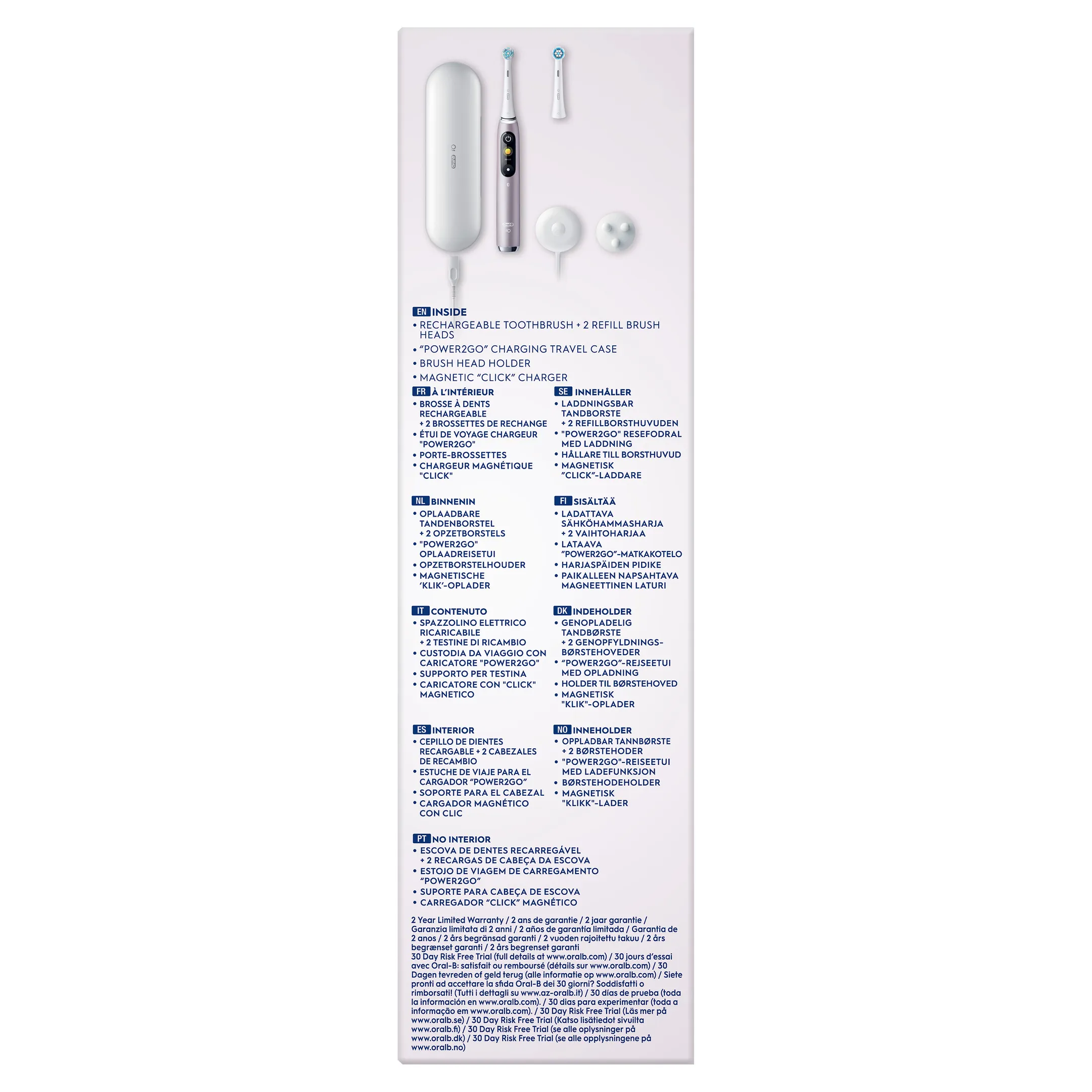 Oral-B Brosse à dents électrique IO9S Rose Quartz (+1 Refill) image