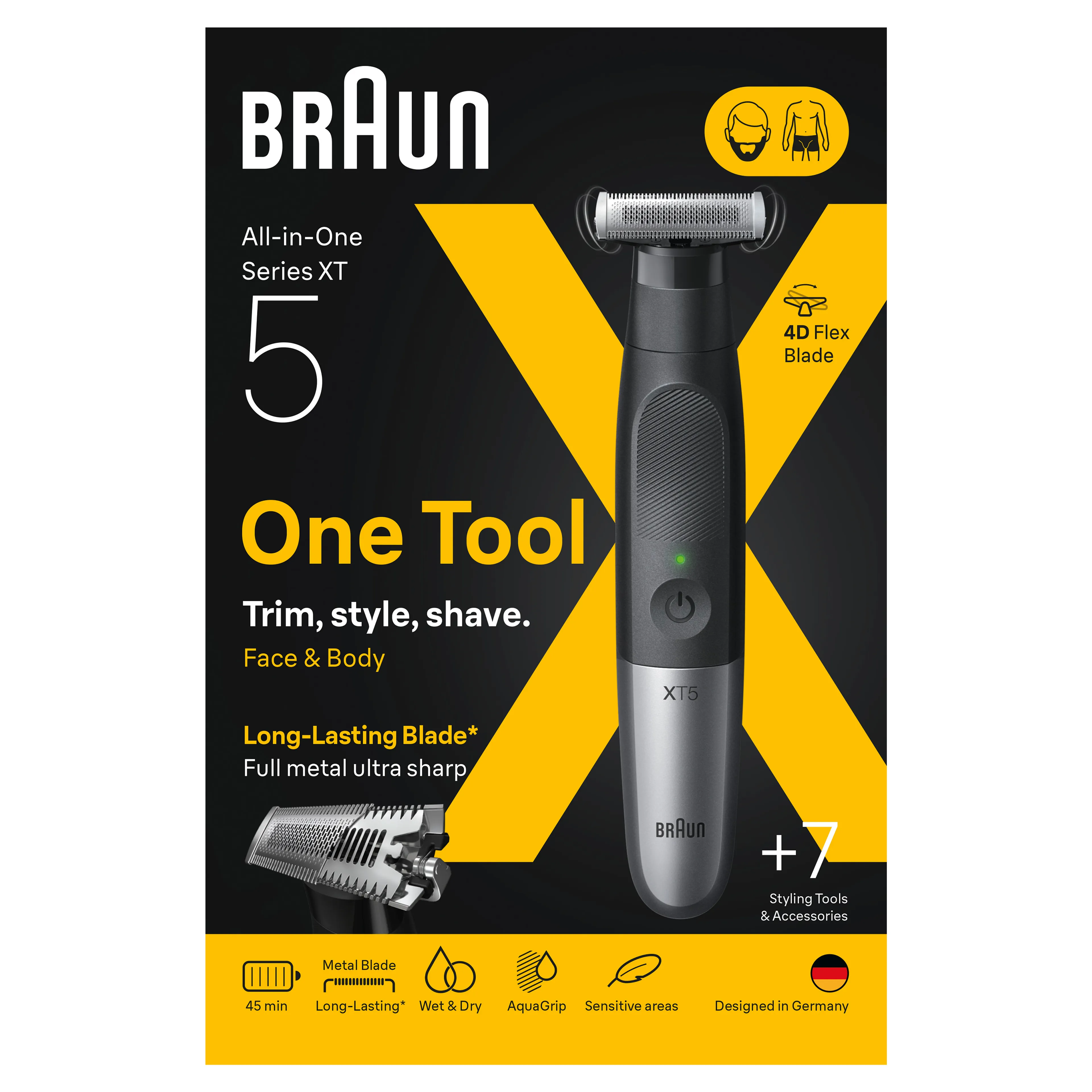 Braun Baard- en lichaamstrimmer Series X XT5100  image