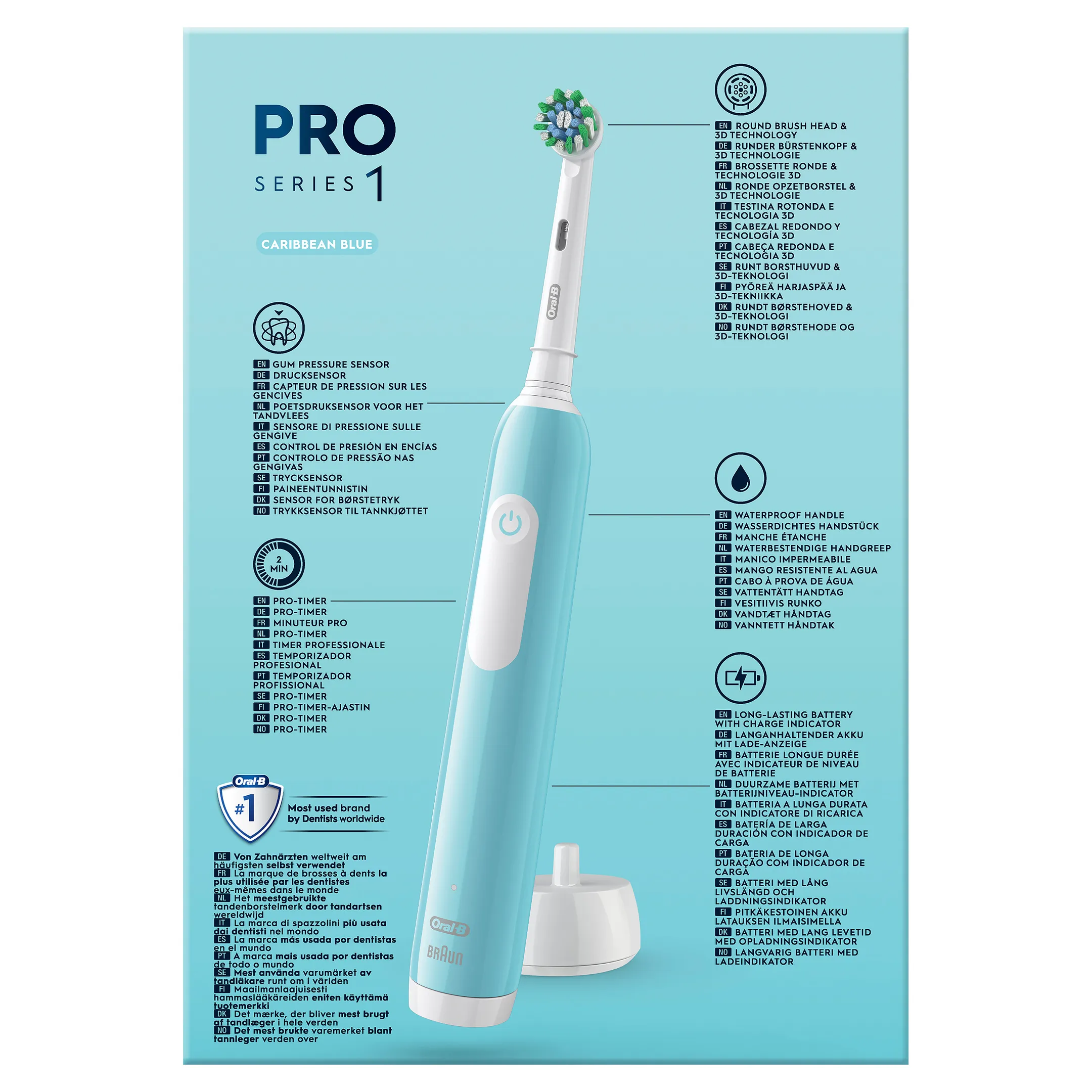 Oral-B Brosse À Dents électrique Pro Series 1 - Bleu image