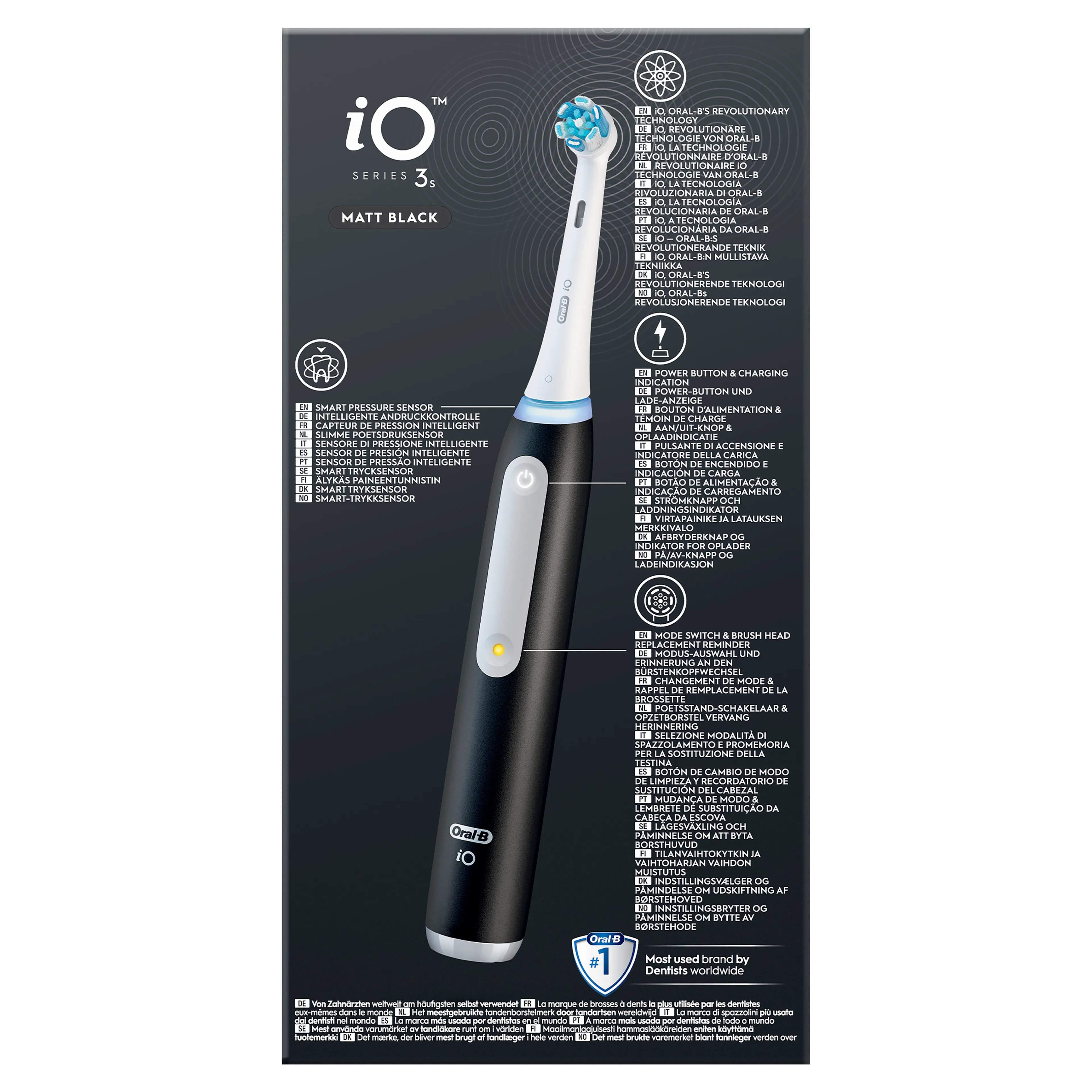 Oral-B Brosse à dents électrique IO3s Black Mat image