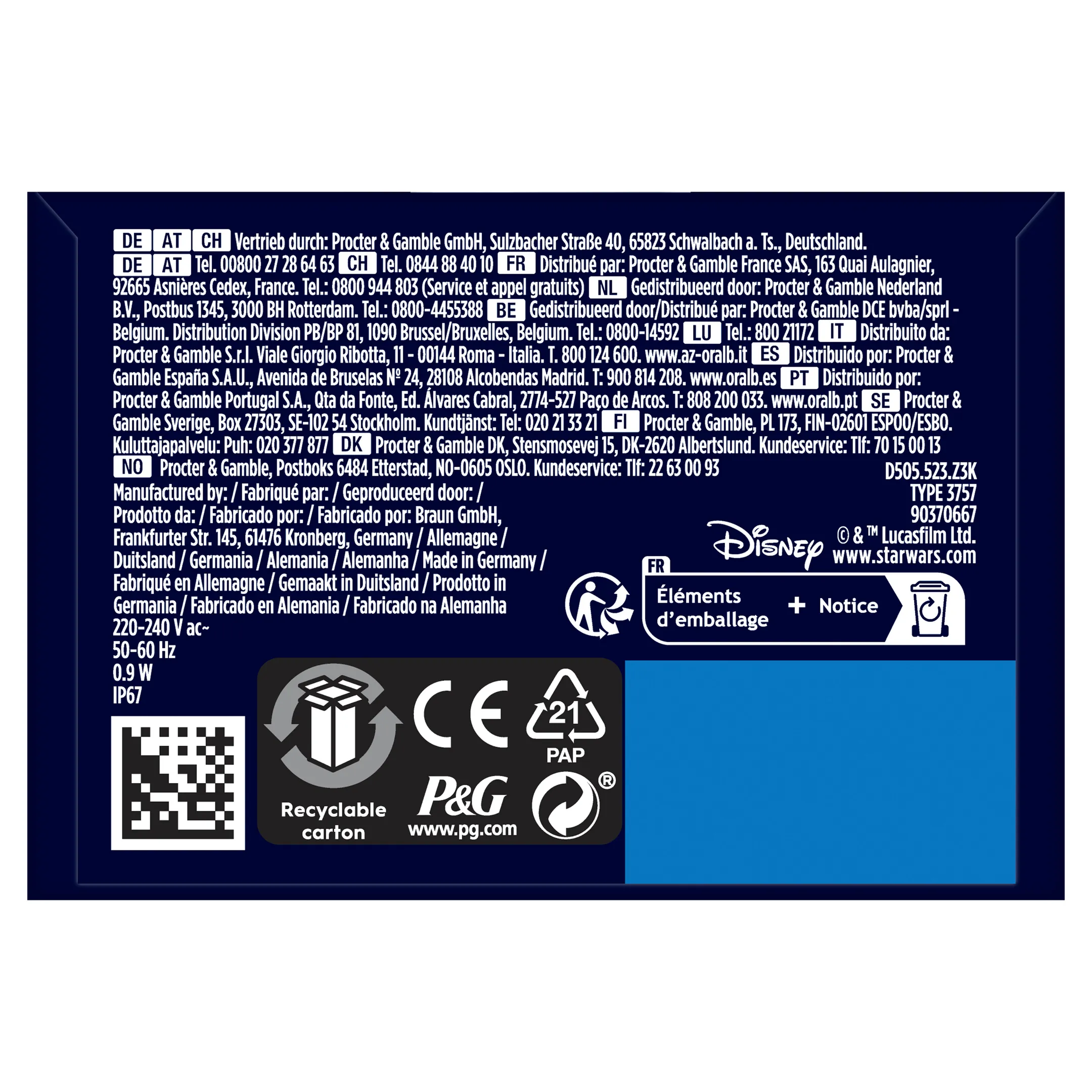 Oral-B Elektrische tandenborstel Pro Junior Star Wars image