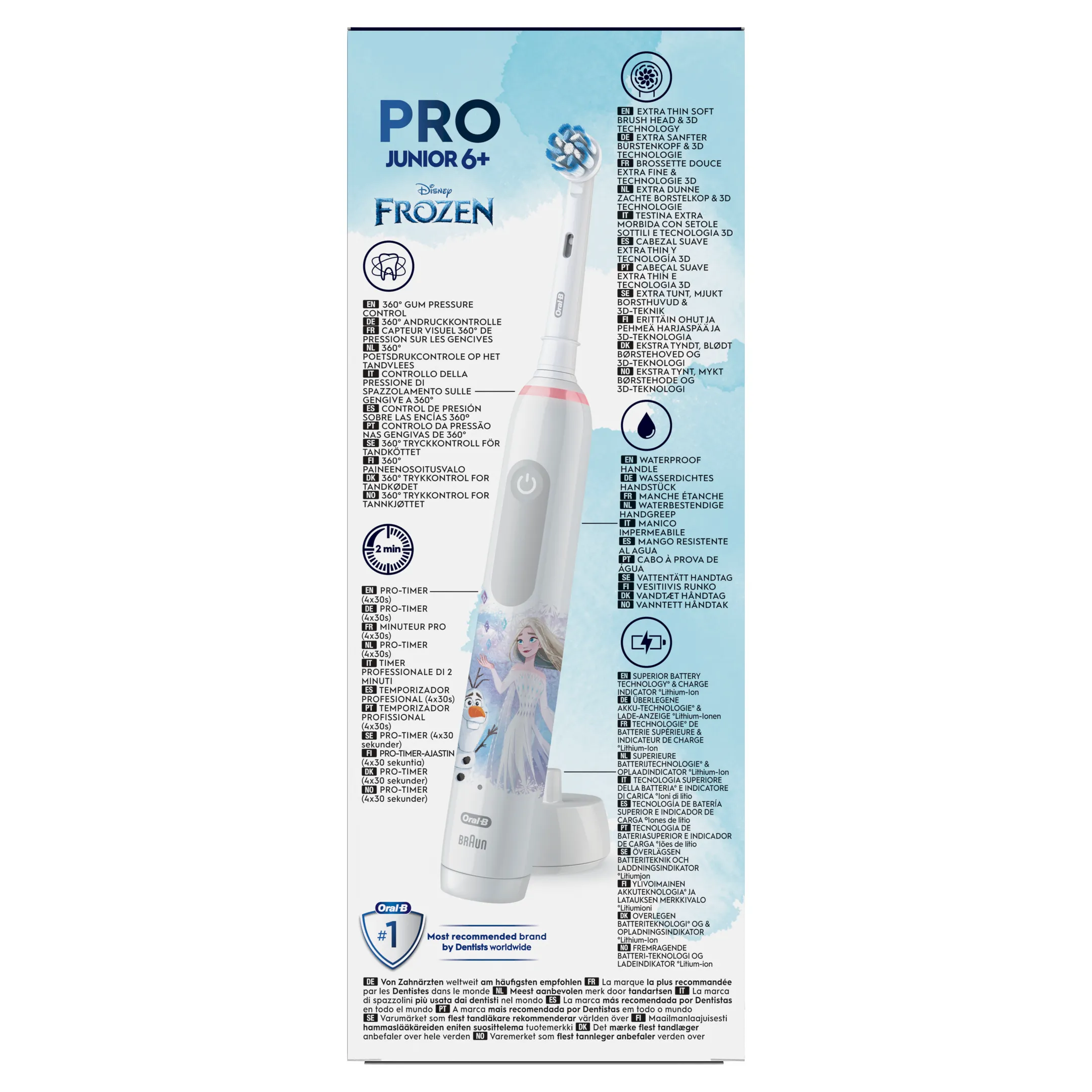 Oral-B Brosse à dents électrique Pro Junior Frozen image