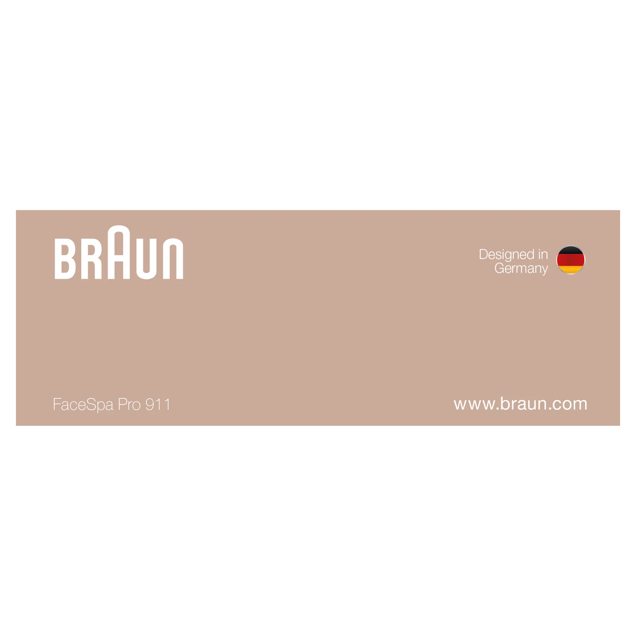 Braun FaceSpa Pro 911 Épilateur Visage Blanc/Bronze Avec 3 Accessoires image