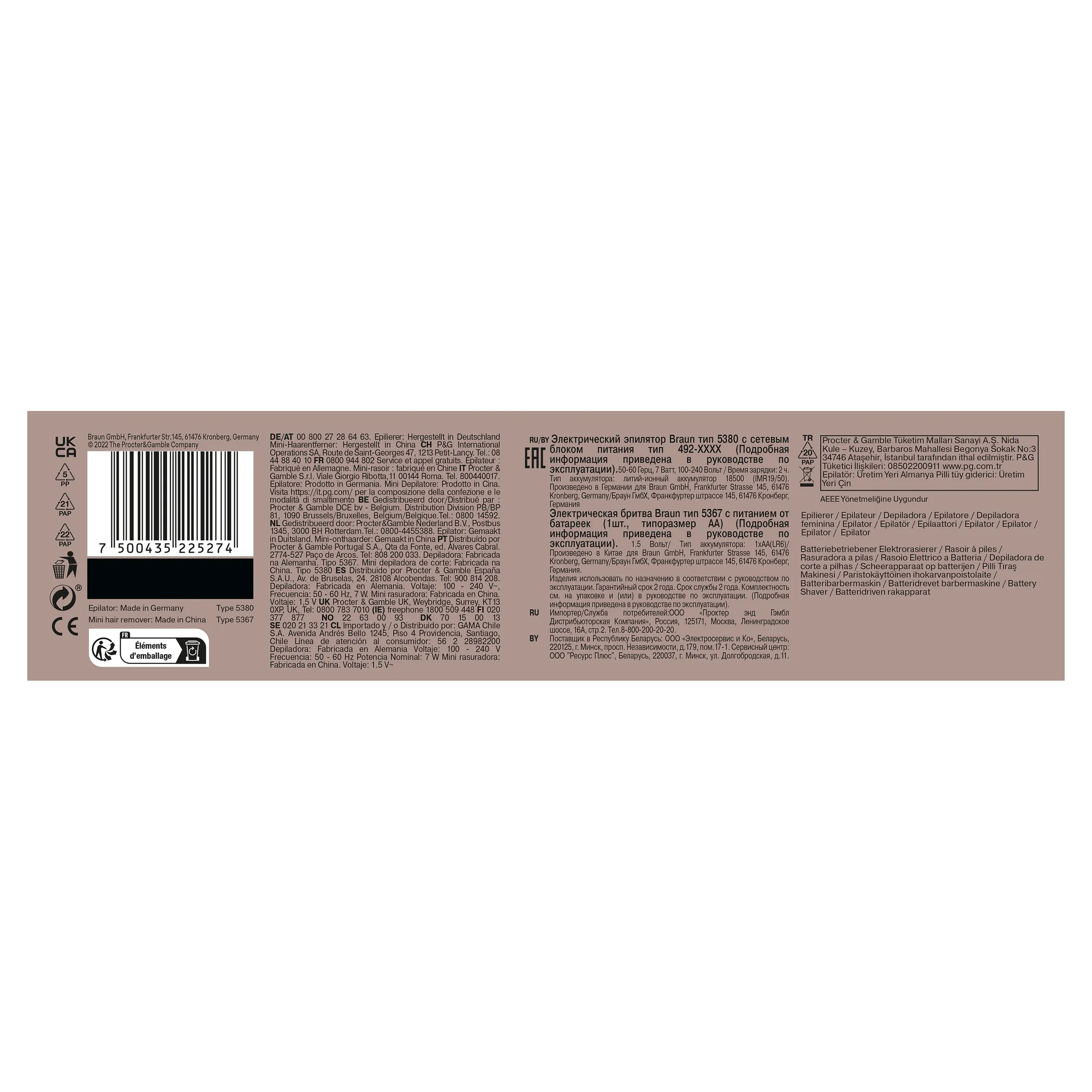 Braun Silk·épil 9 Flex, Epilator Voor Eenvoudig Ontharen, 9-360 3D, Wit/Roze Titan image