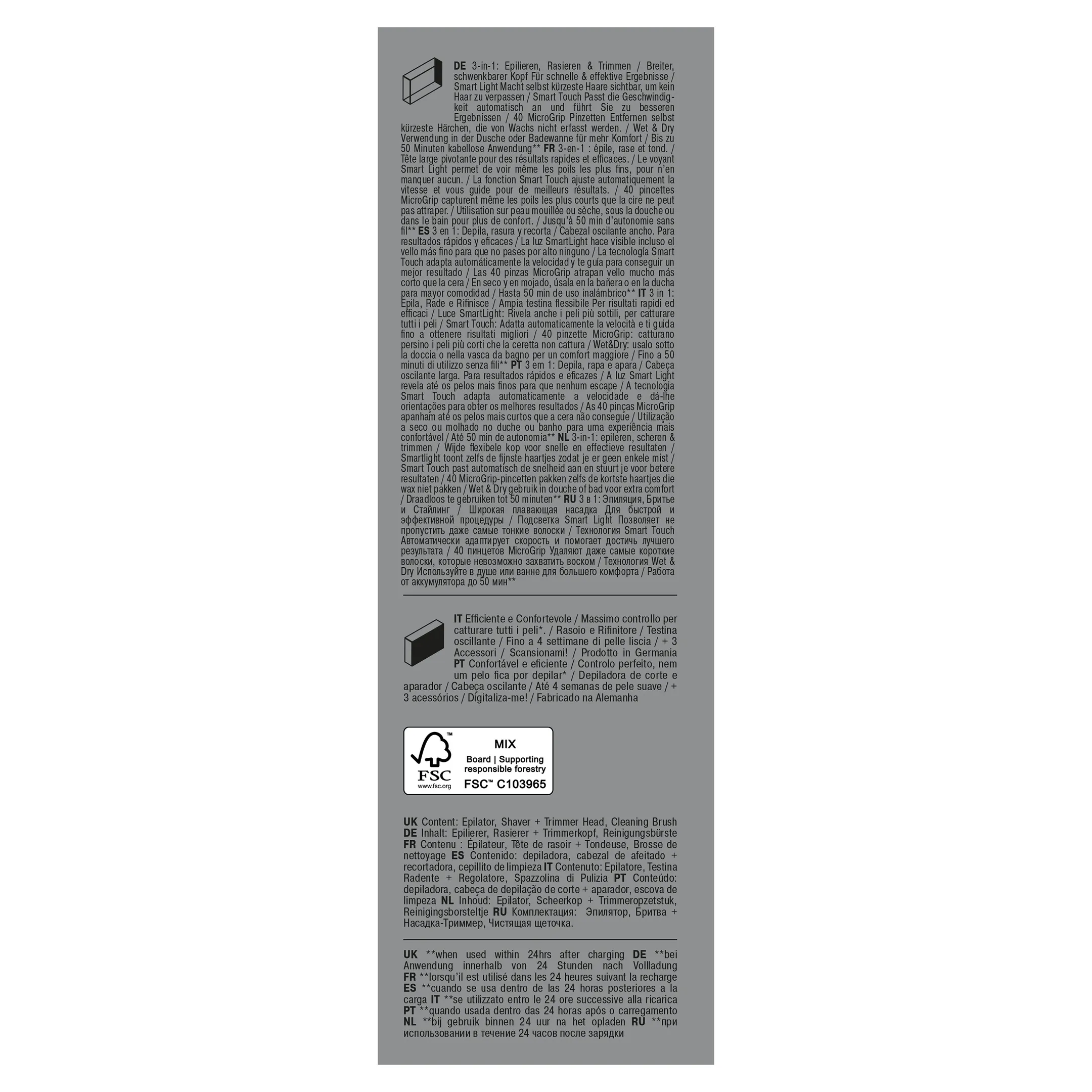 Braun Silk-épil 9, Épilateur Pour Épilation Facile, Peau Douce Longue Durée 9-030, Blanc/Rose image