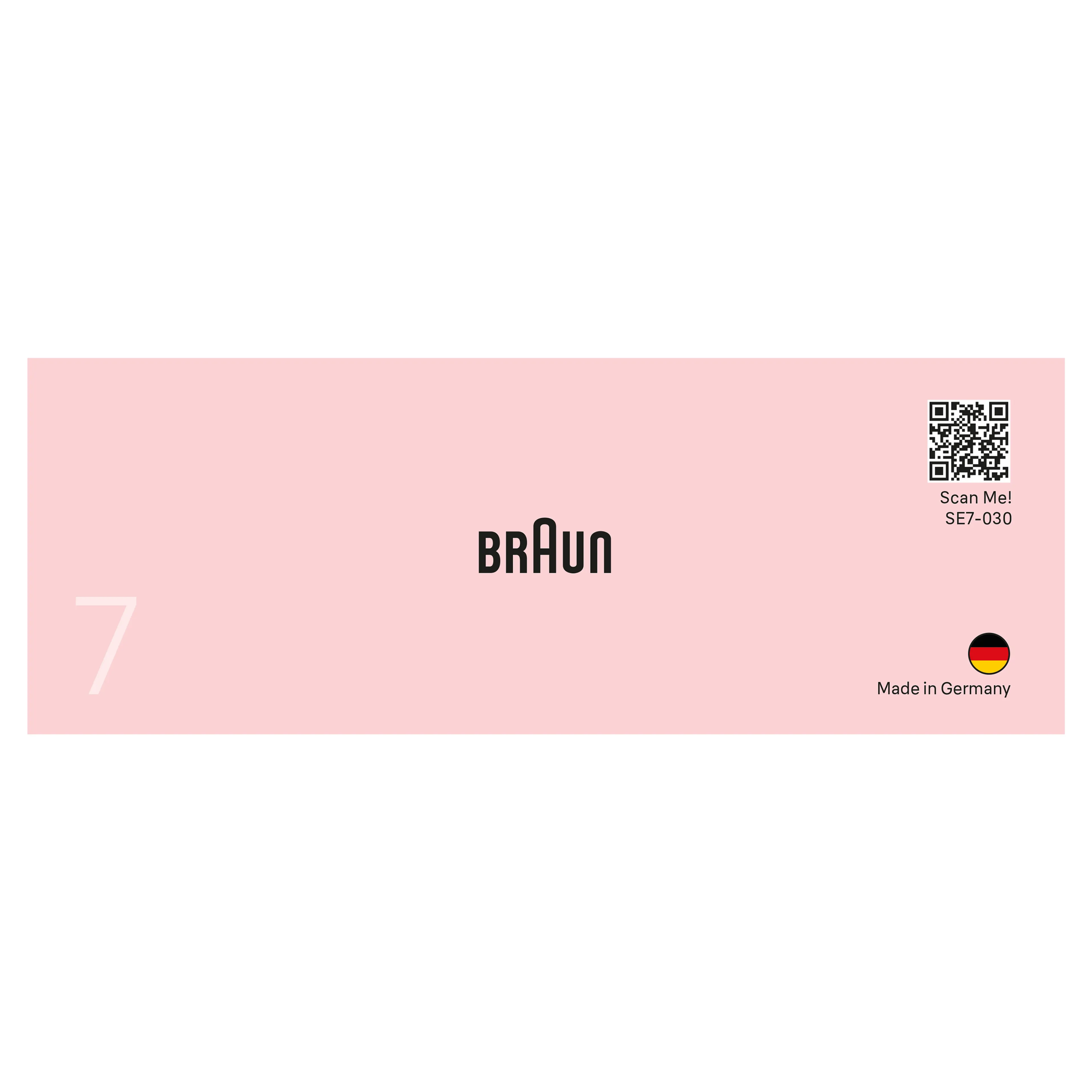Braun Braun Silk·épil, Epilator voor Eenvoudige Ontharing, Langdurig Gladde Huid, 7-030, Wit/Flamingo image