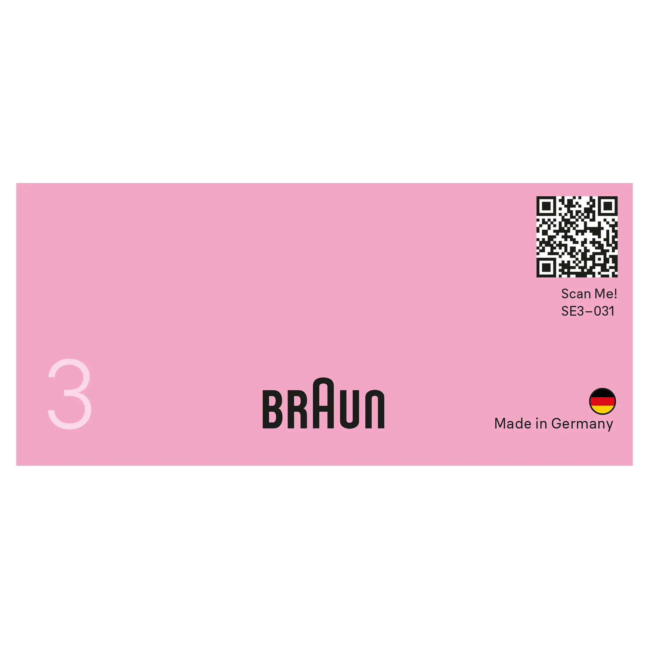 Braun Silk-épil 3, Épilateur Filaire, Épilation Pour Des Semaines De Peau Douce, 3-031, Rose image