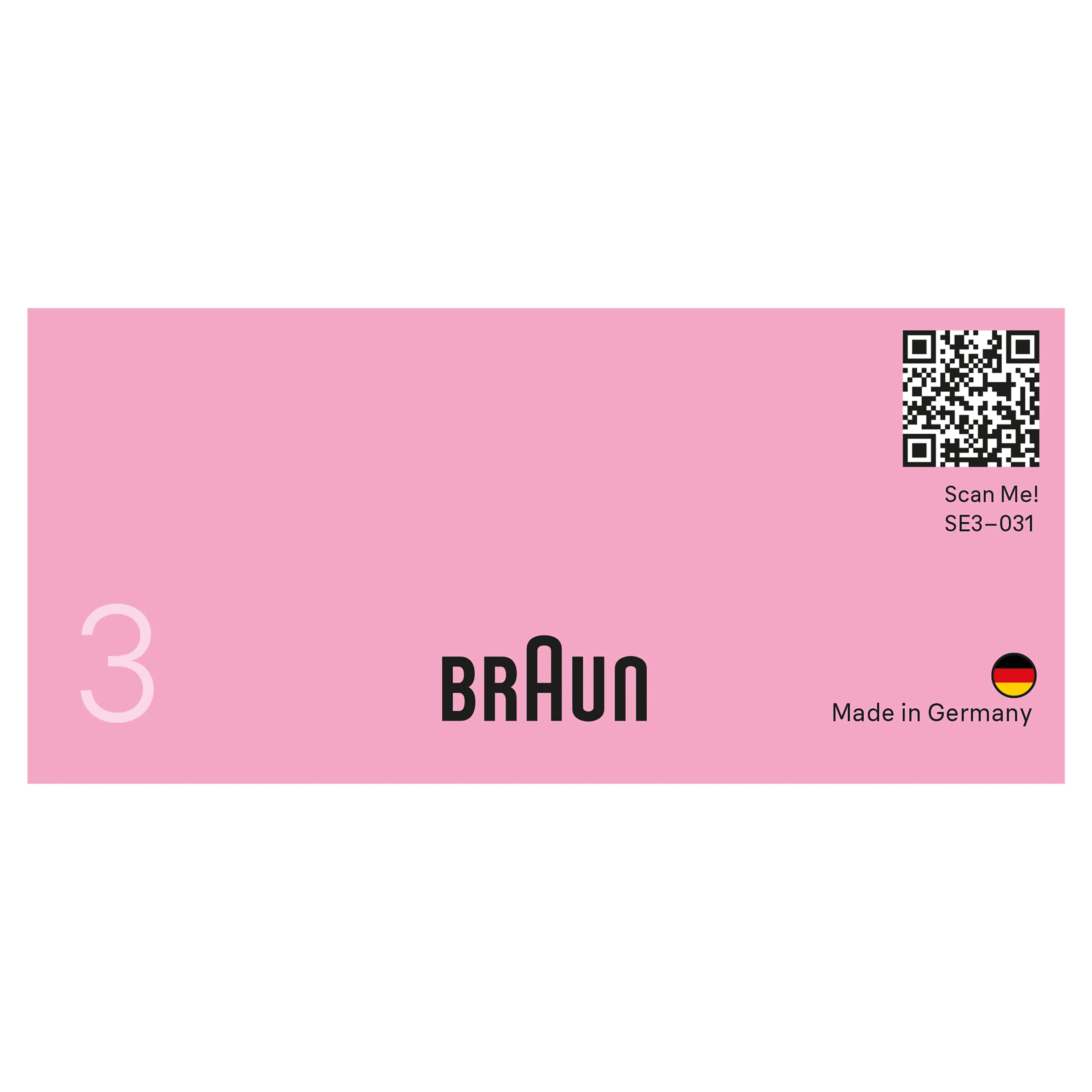 Braun Braun Silk-épil 3, Épilateur Filaire, Épilation Pour Des Semaines De Peau Douce, 3-031, Rose image