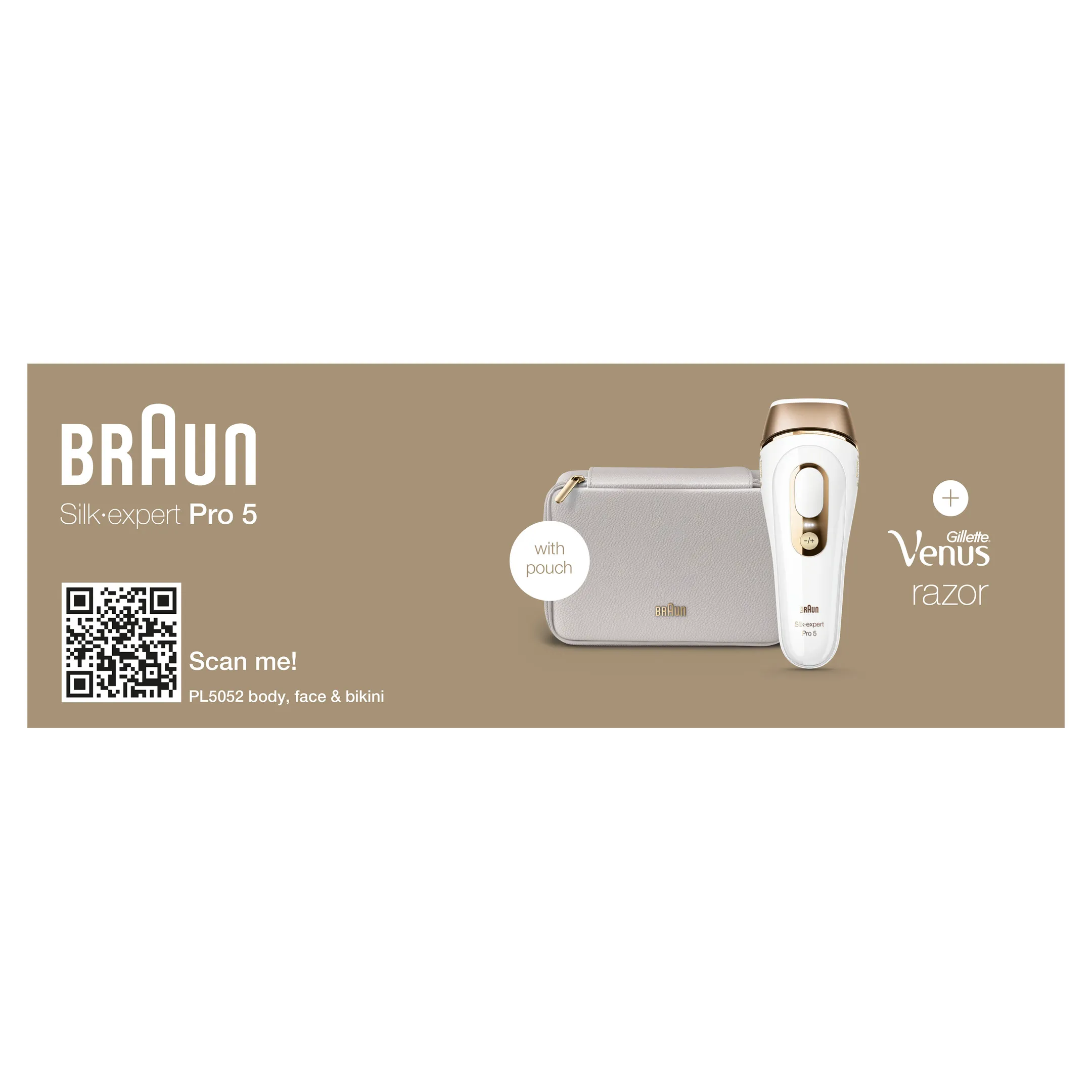 Braun IPL Silk-expert Pro 5, ontharing voor thuis, Etui, Gillette-scheermesje, 1 kop, PL5052 image
