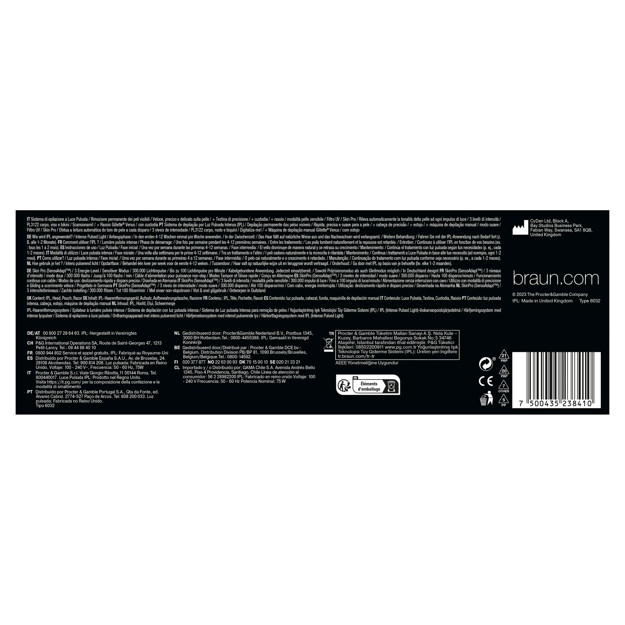 Braun IPL Silk-expert Pro 3, ontharing voor thuis, incl. etui, Venus-scheermesje, 2 koppen, PL3122 image