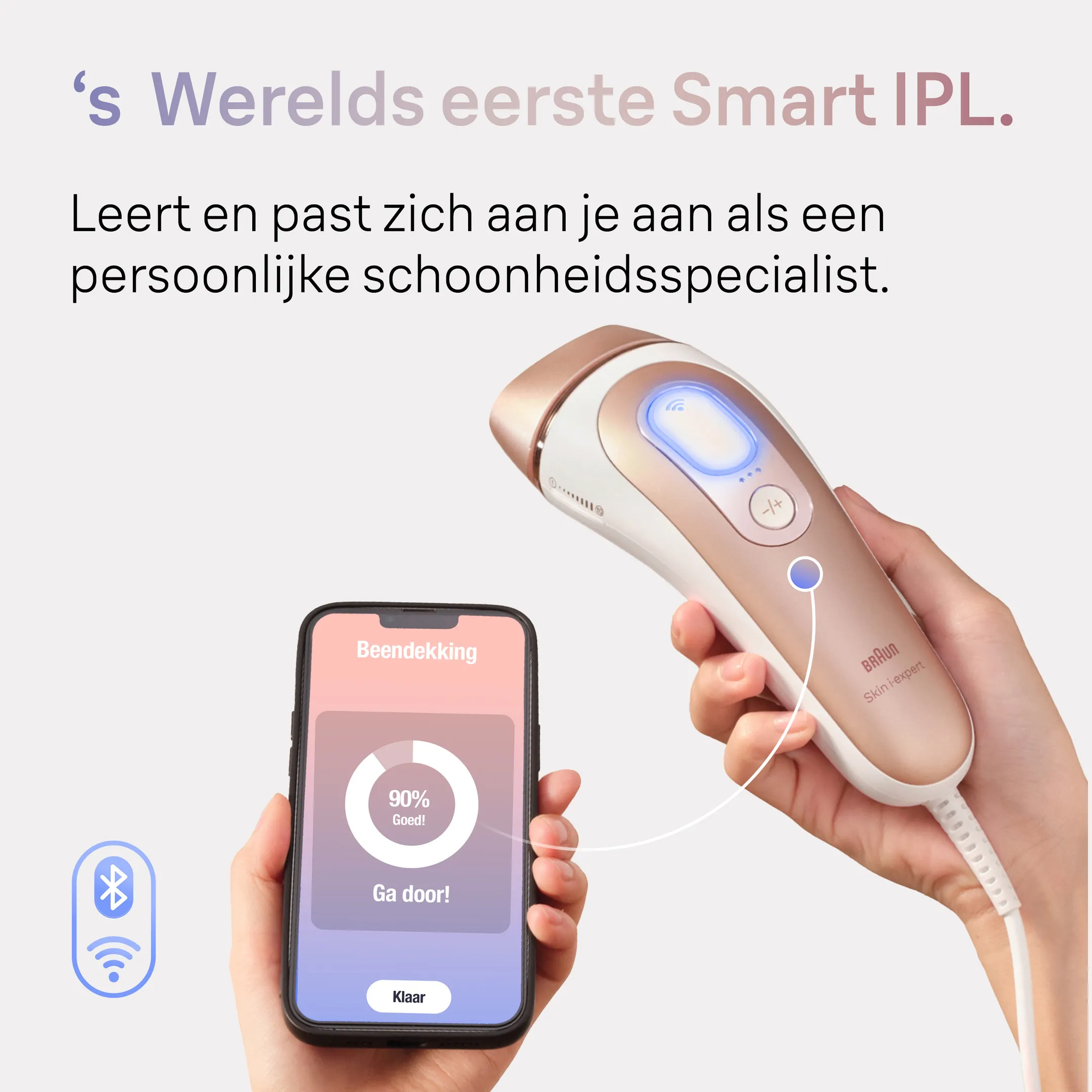 Braun Smart IPL Skin i·expert, Ontharing thuis, Etui, Venus-scheermesje, 2 Koppen, PL7147 image