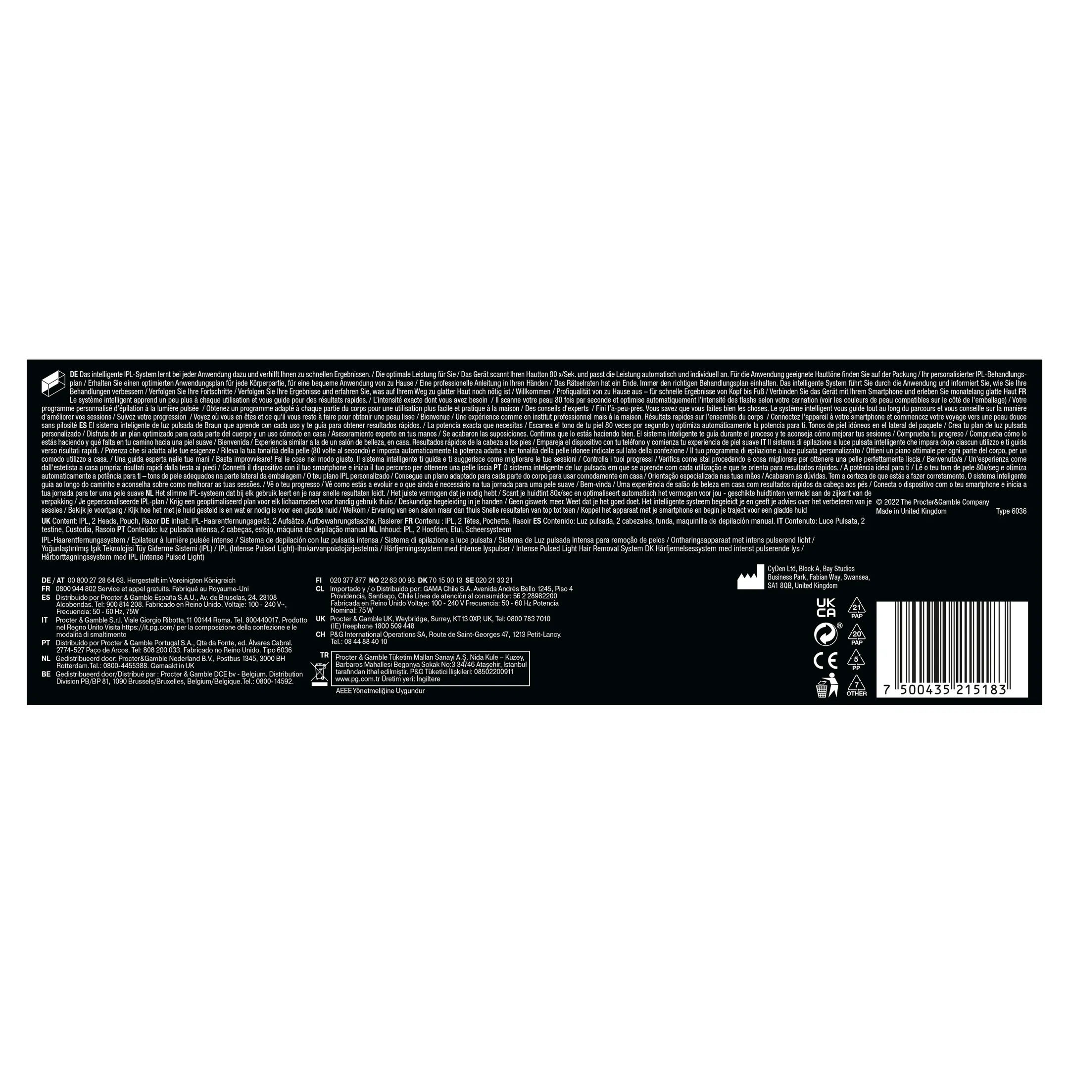 Braun Smart IPL Skin i·expert, Ontharing thuis, Etui, Venus-scheermesje, 2 Koppen, PL7147 image