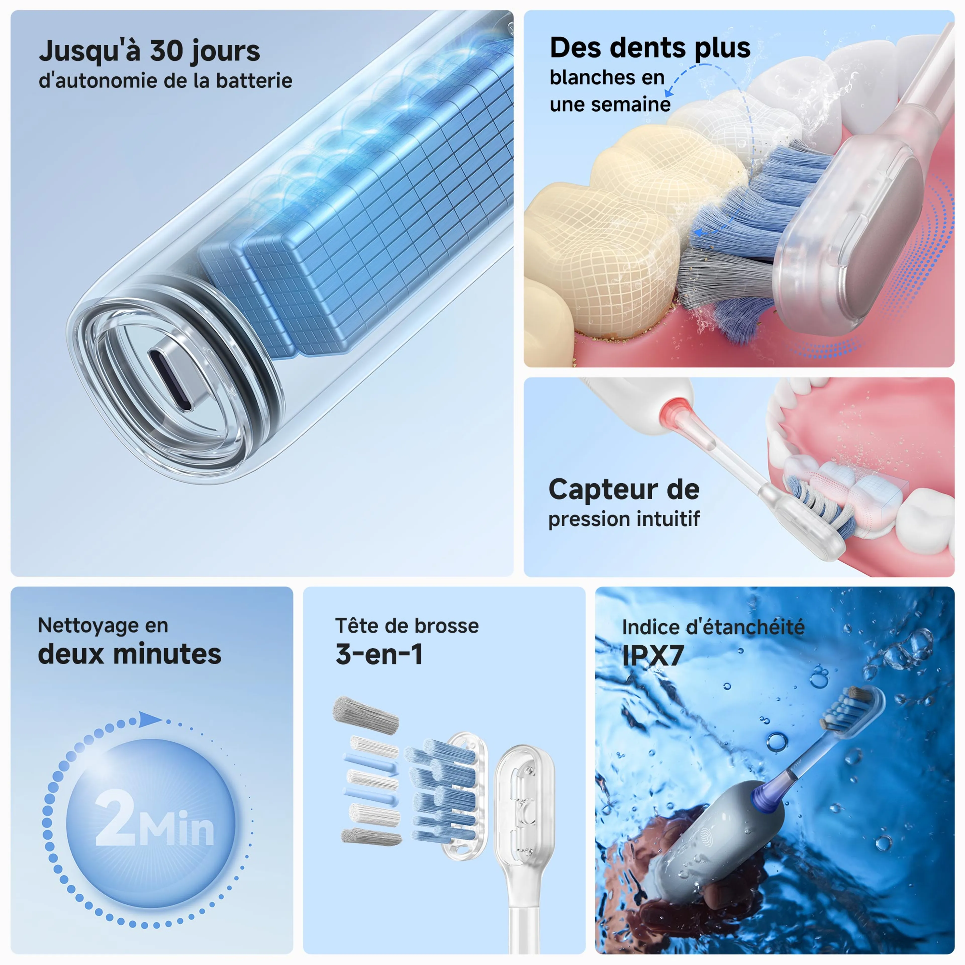 MOVA Brosse à dents électrique Fresh Blanc image