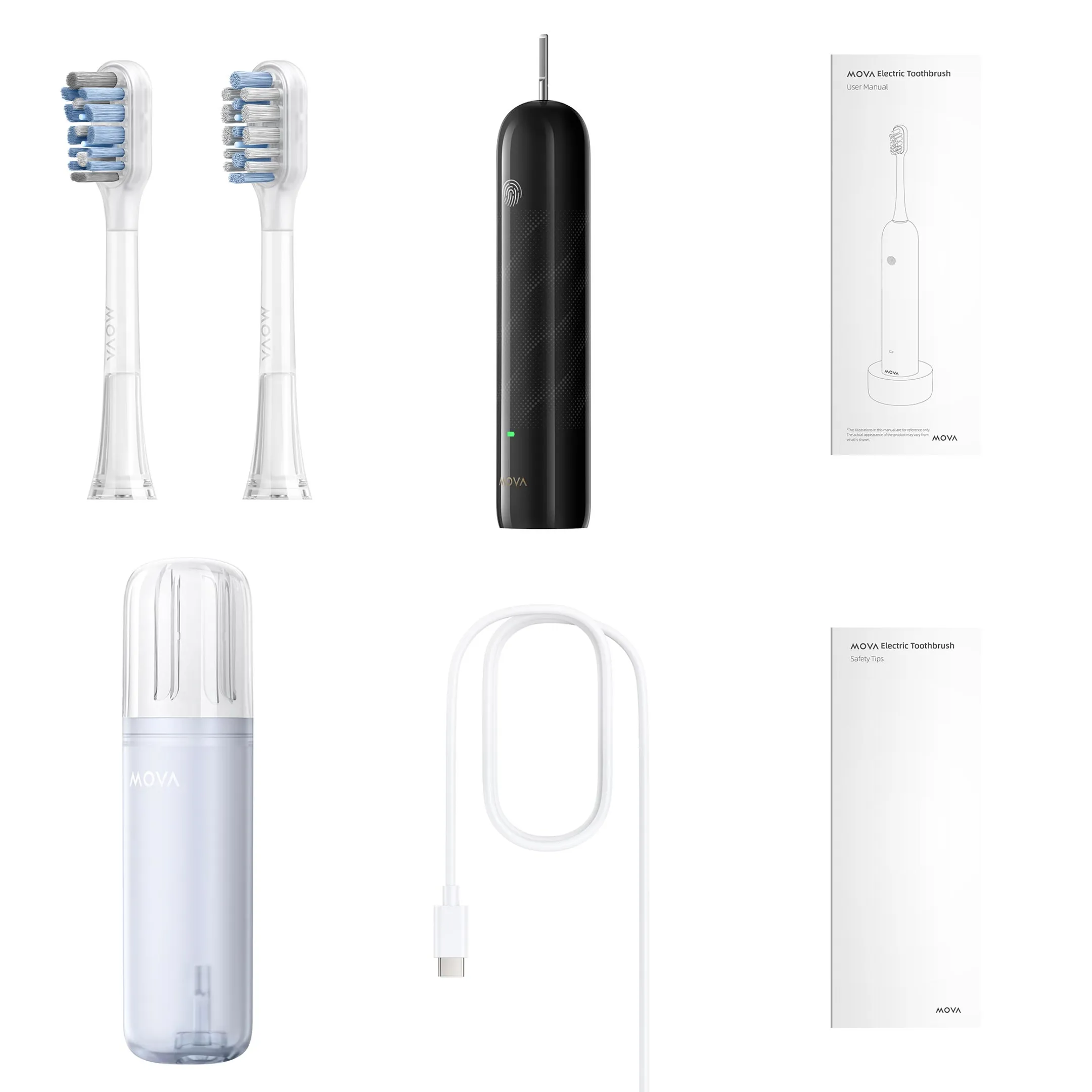 MOVA Brosse à dents électrique Fresh Noir image