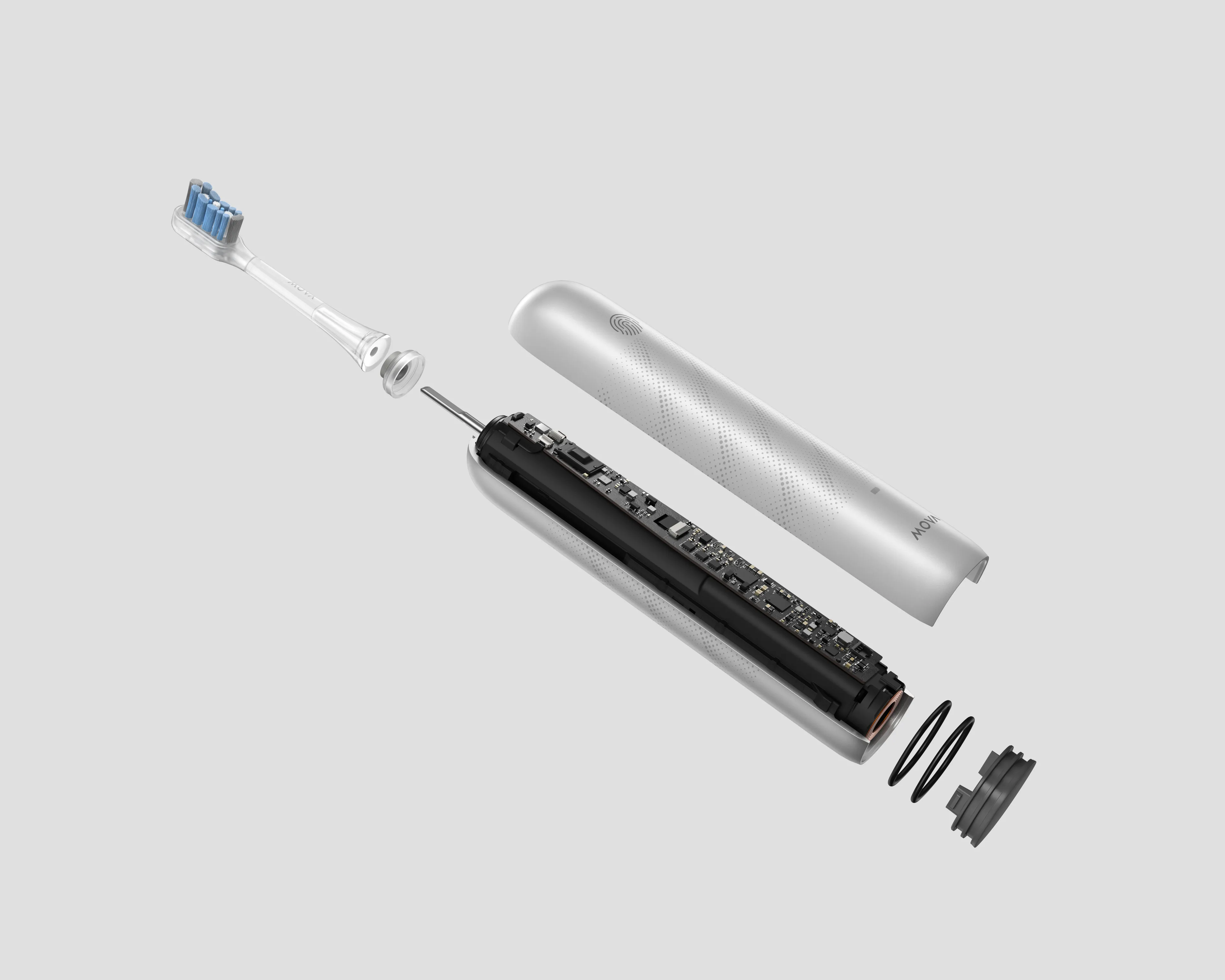 MOVA Brosse à dents électrique Fresh Pro Argenté image