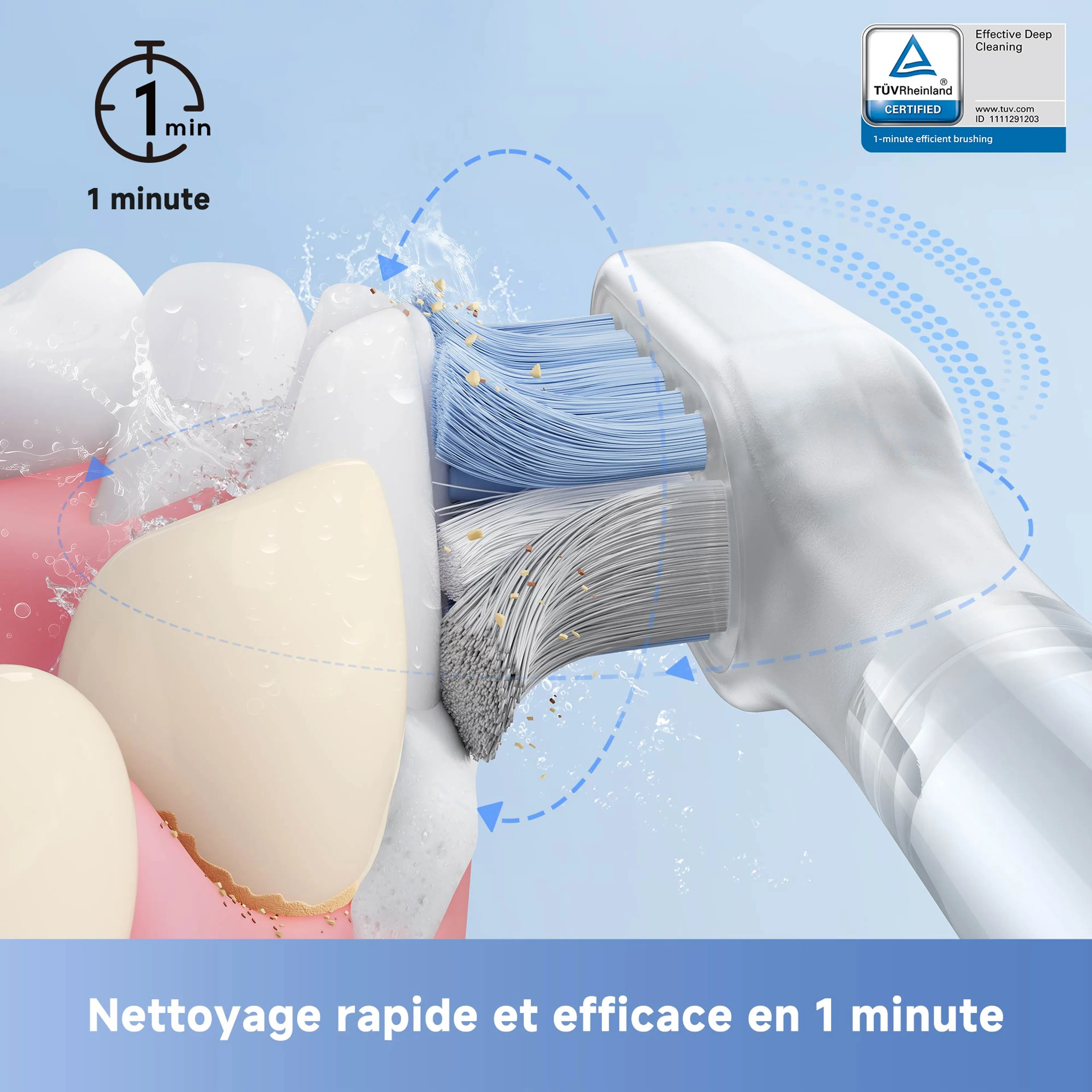 MOVA Brosse à dents électrique Fresh Pro Argenté image