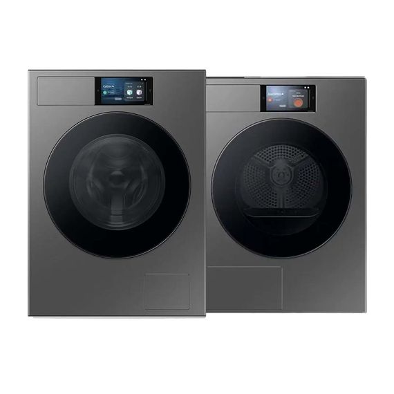 Bundel - Wasmachine Bespoke AI 9000-serie WF90F09C4SU3 + Droogkast DV90F09F4SU3 Bespoke AI 9000-serie