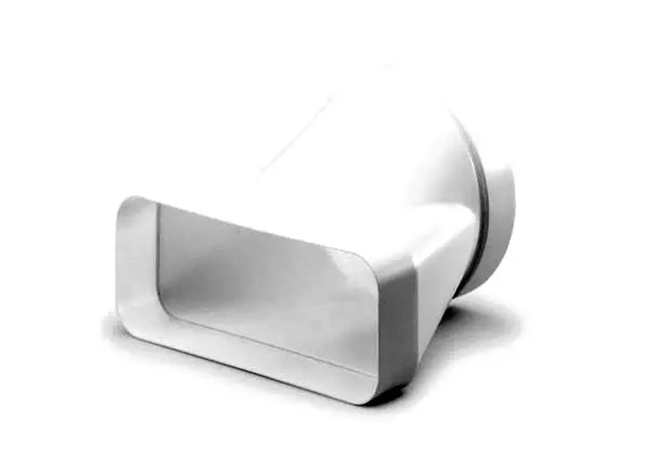 906406 Adaptateur double conduit rond vers plat