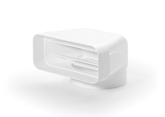 Omleidingsstuk 90° ronde naar platte CONNECTRPL90