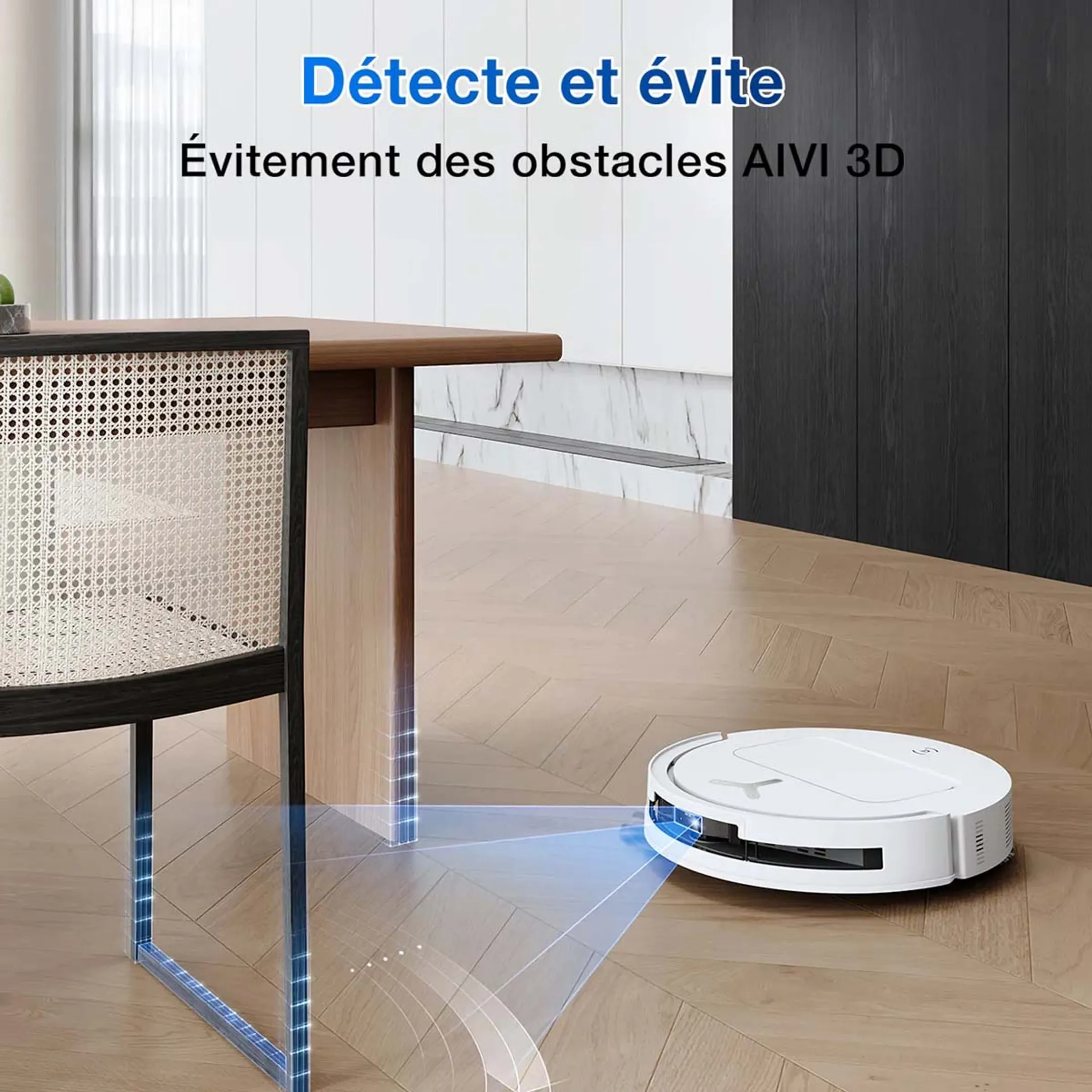 Ecovacs Aspirateur robot 2en1 Deebot T50 Omni Blanc image