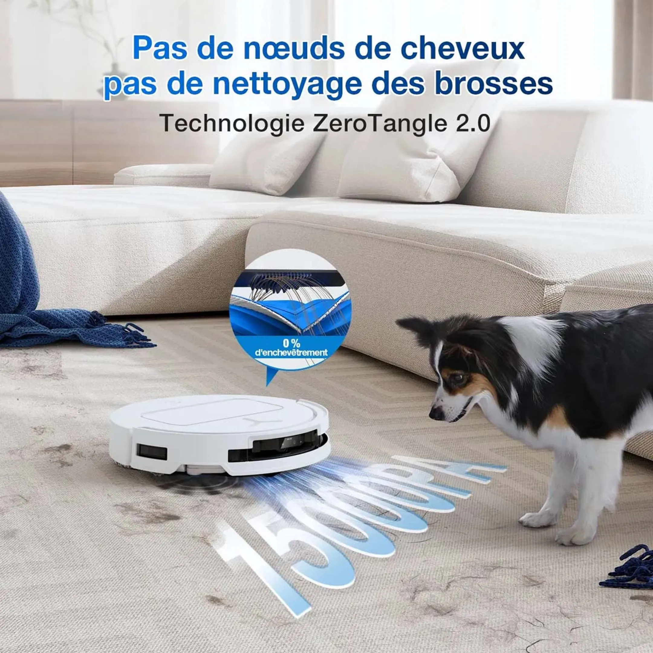 Ecovacs Aspirateur robot 2en1 Deebot T50 Omni Blanc image