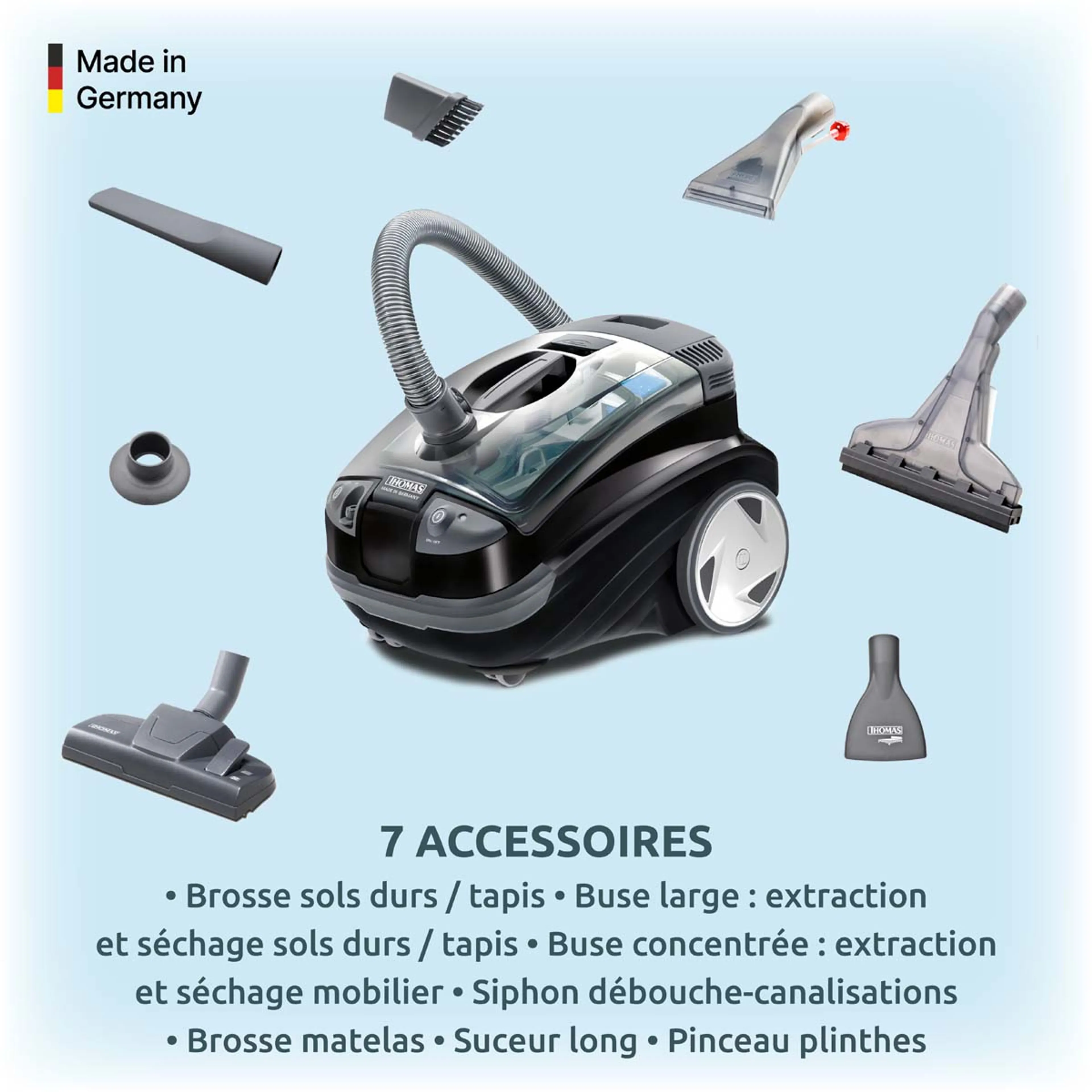 Thomas Aspirateur sans sac Aquatic Onyx image