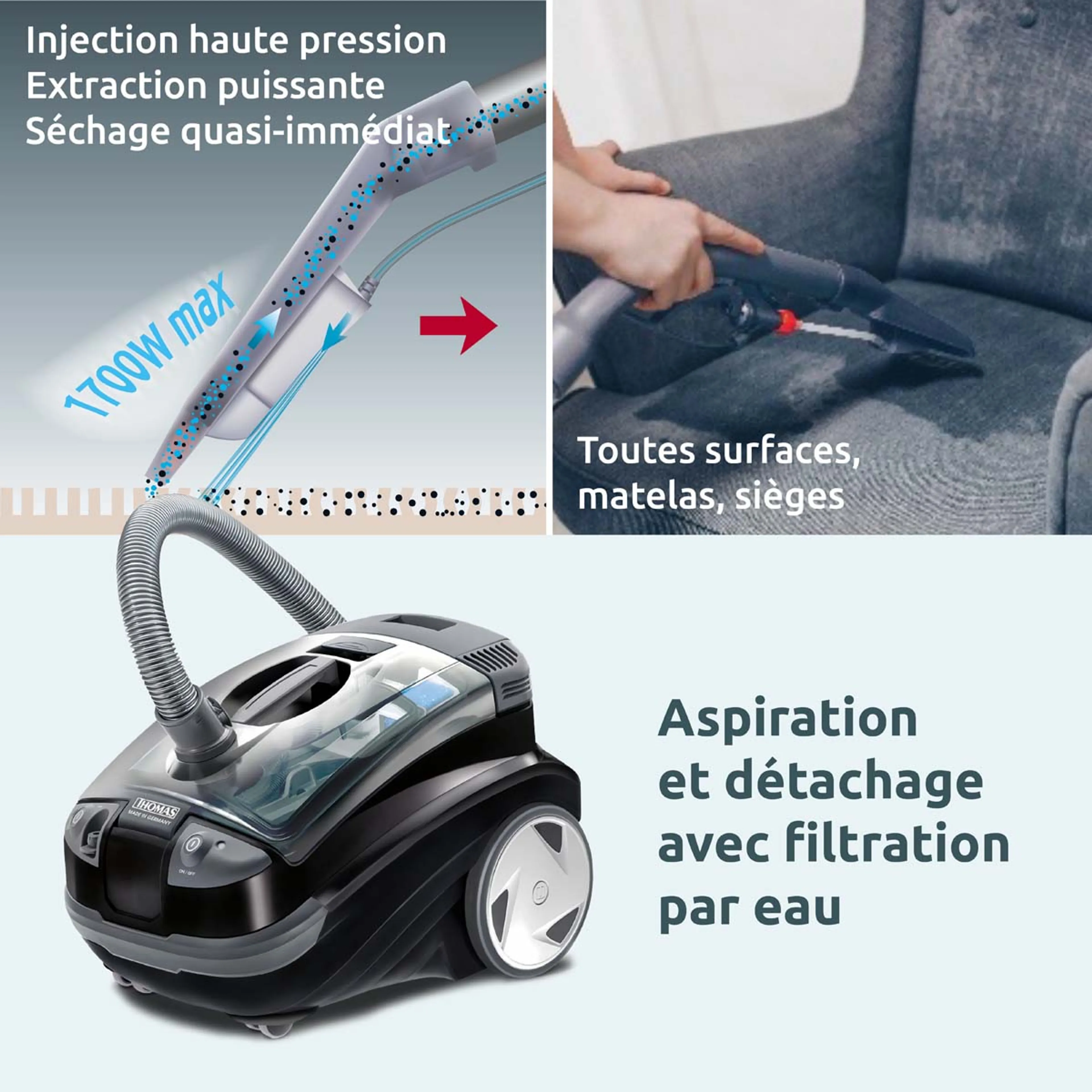 Thomas Aspirateur sans sac Aquatic Onyx image