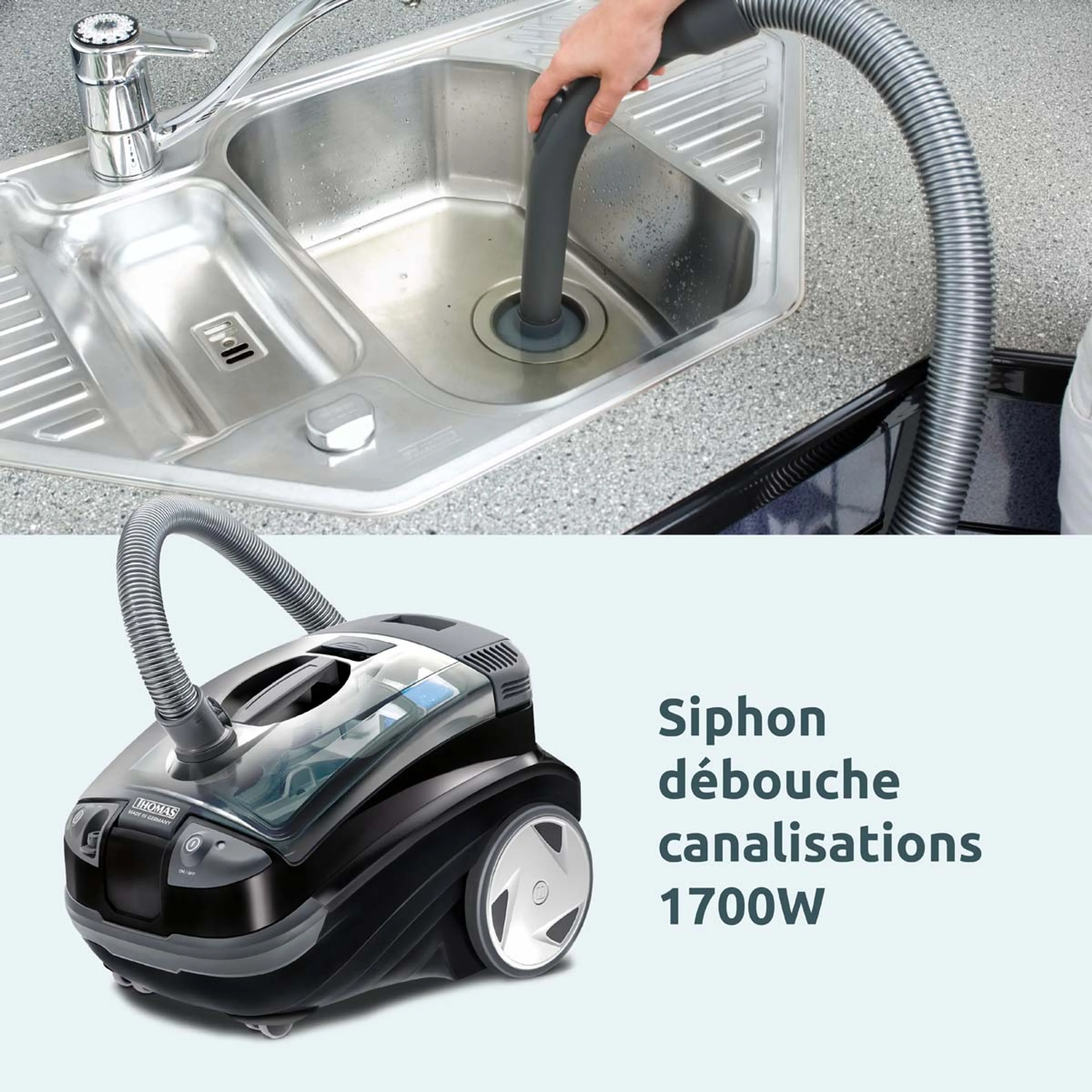 Thomas Aspirateur sans sac Aquatic Onyx image
