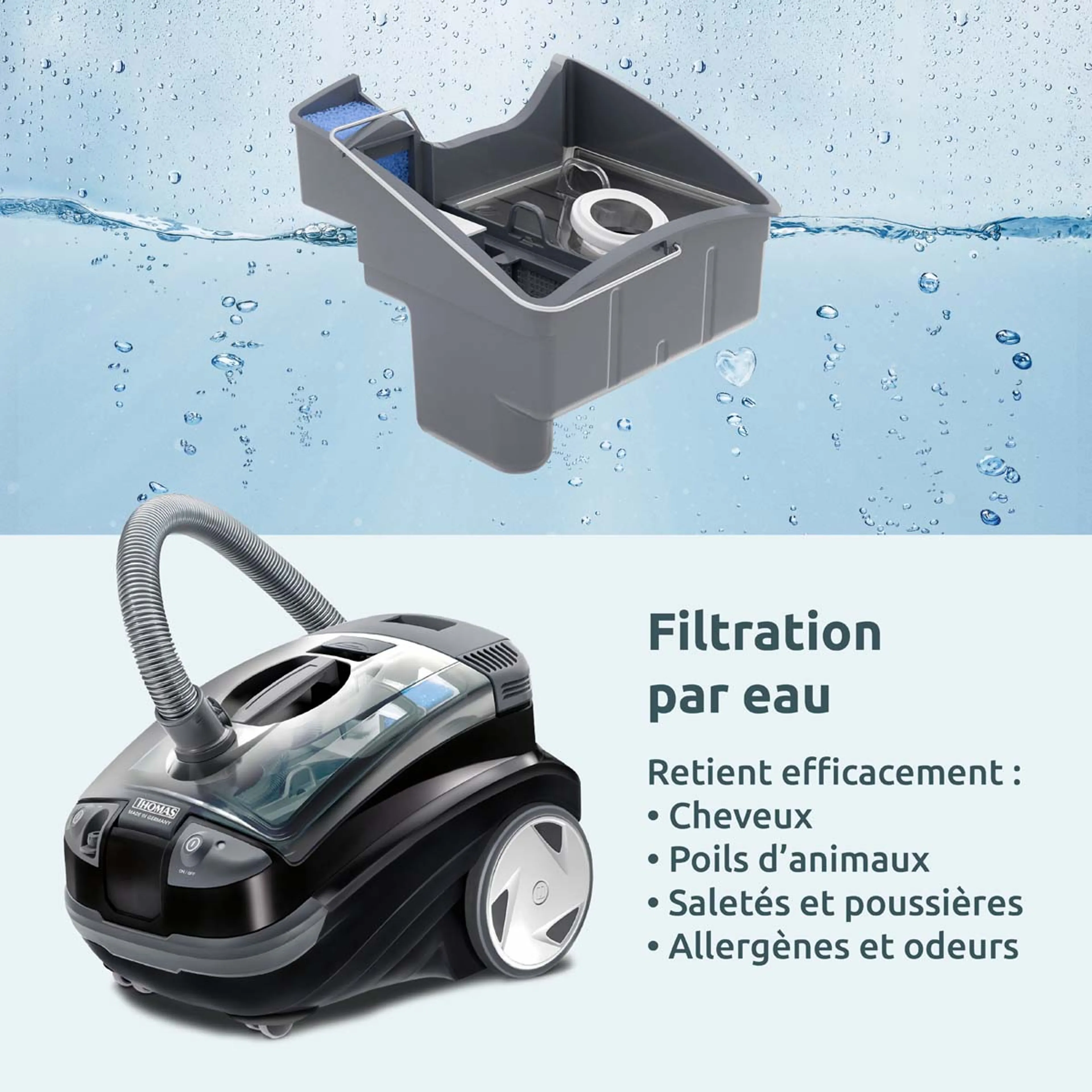 Thomas Aspirateur sans sac Aquatic Onyx image
