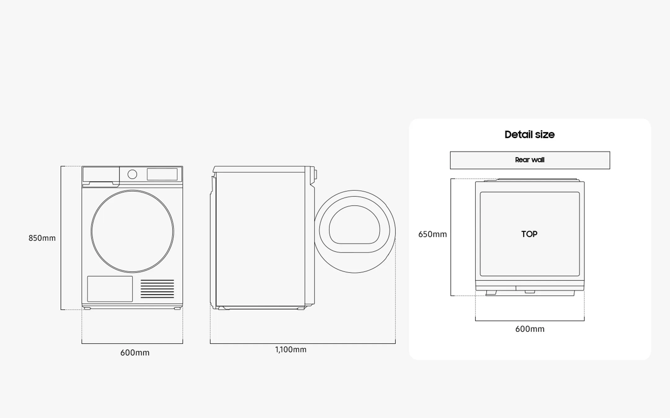 Samsung Droogkast DV90DB7845GBU3 Bespoke AI QuickDrive™ image