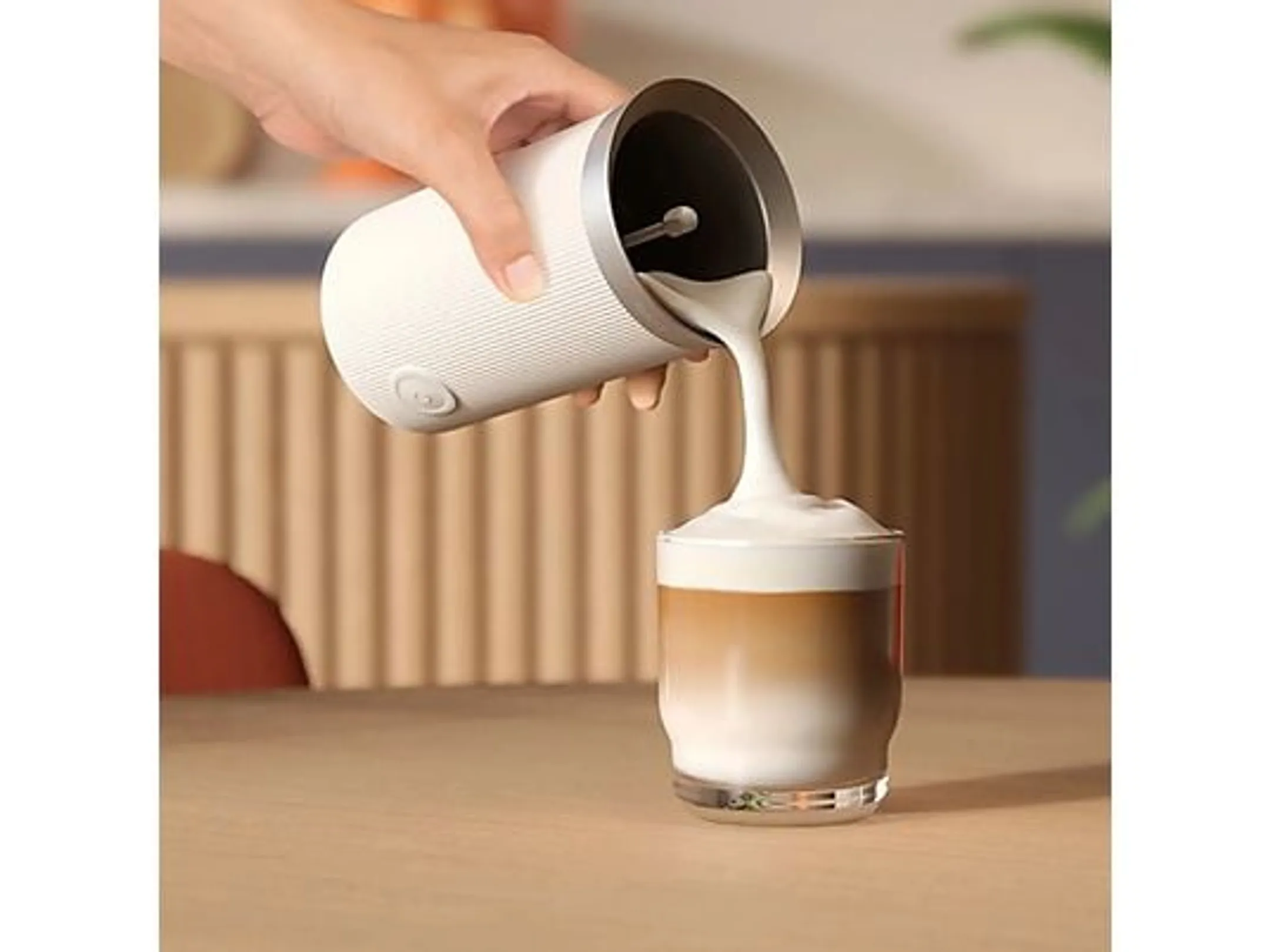 Philips Machine à Expresso Baristina BAR303/00 + Mousseur à lait - Blanc image